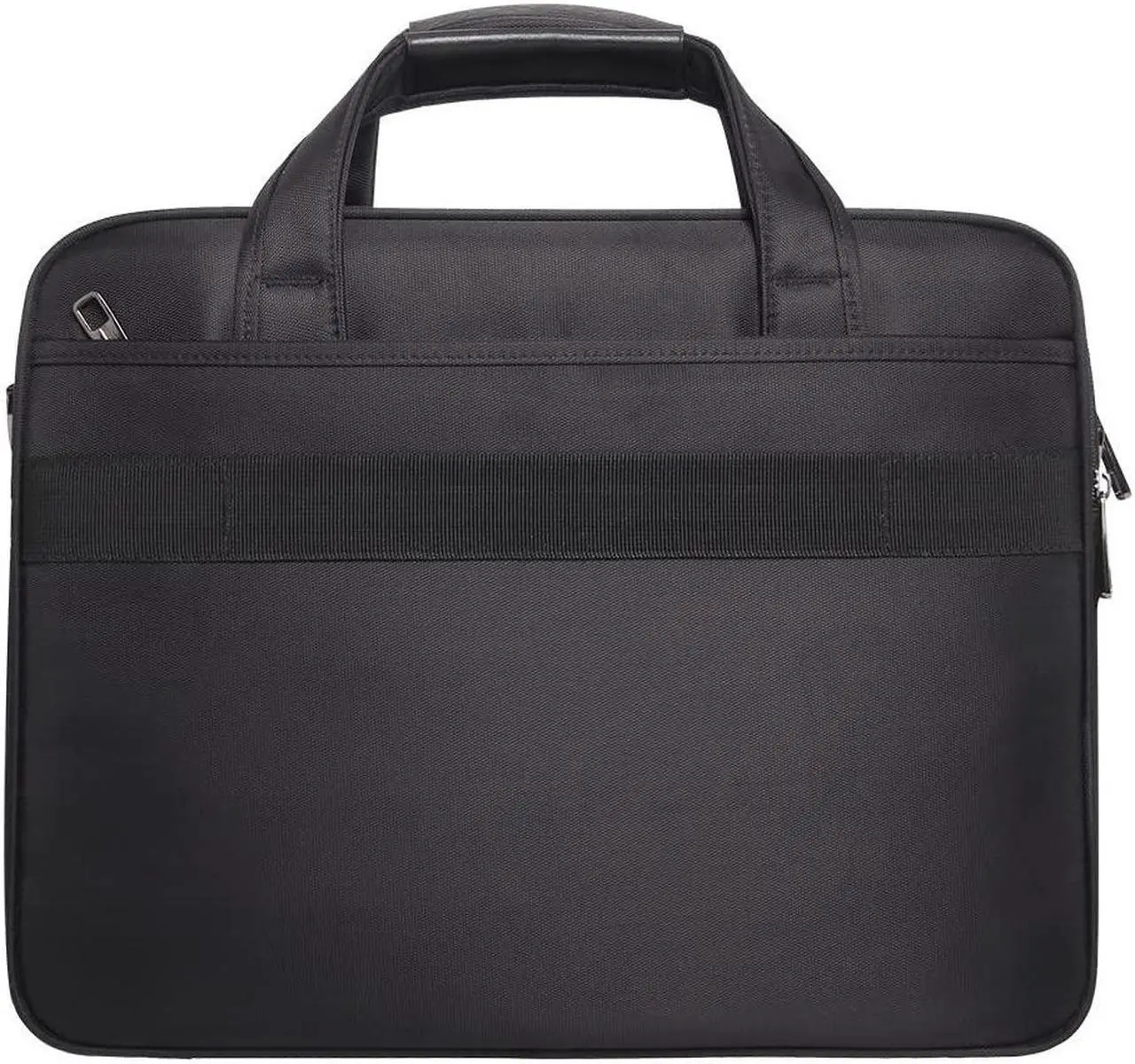 Alt view image 3 of 5 - Large Briefcases For Men Canvas Tote Bag Laptop Case 19 Inch Computer Bag Work Bags Business Mens Bag Office Carrying Cases Messenger Bag Book Bag Black (X-Large Size