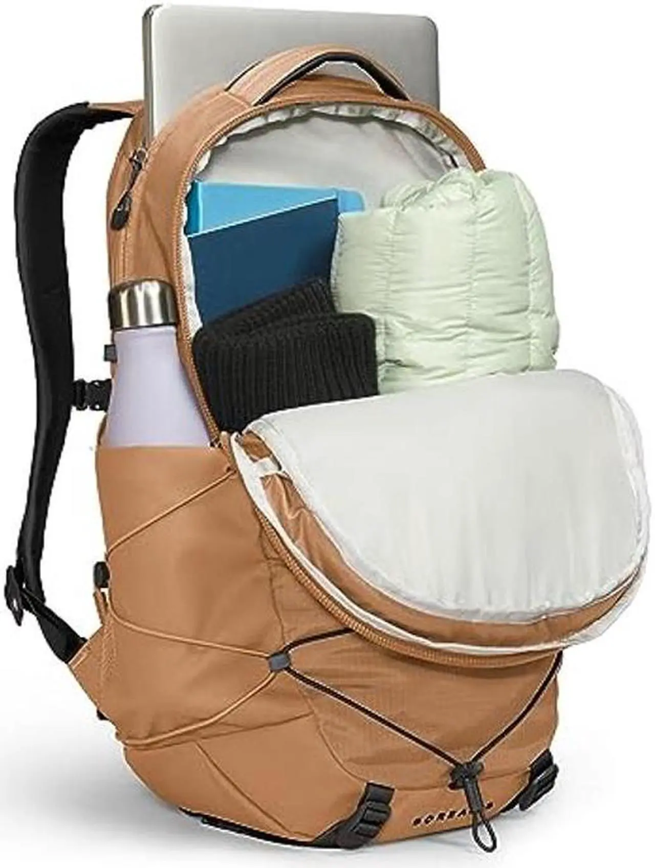Alt view image 4 of 5 - THE NORTH FACE Women's Borealis Commuter Laptop Backpack, Almond Butter/TNF Black, One Size
