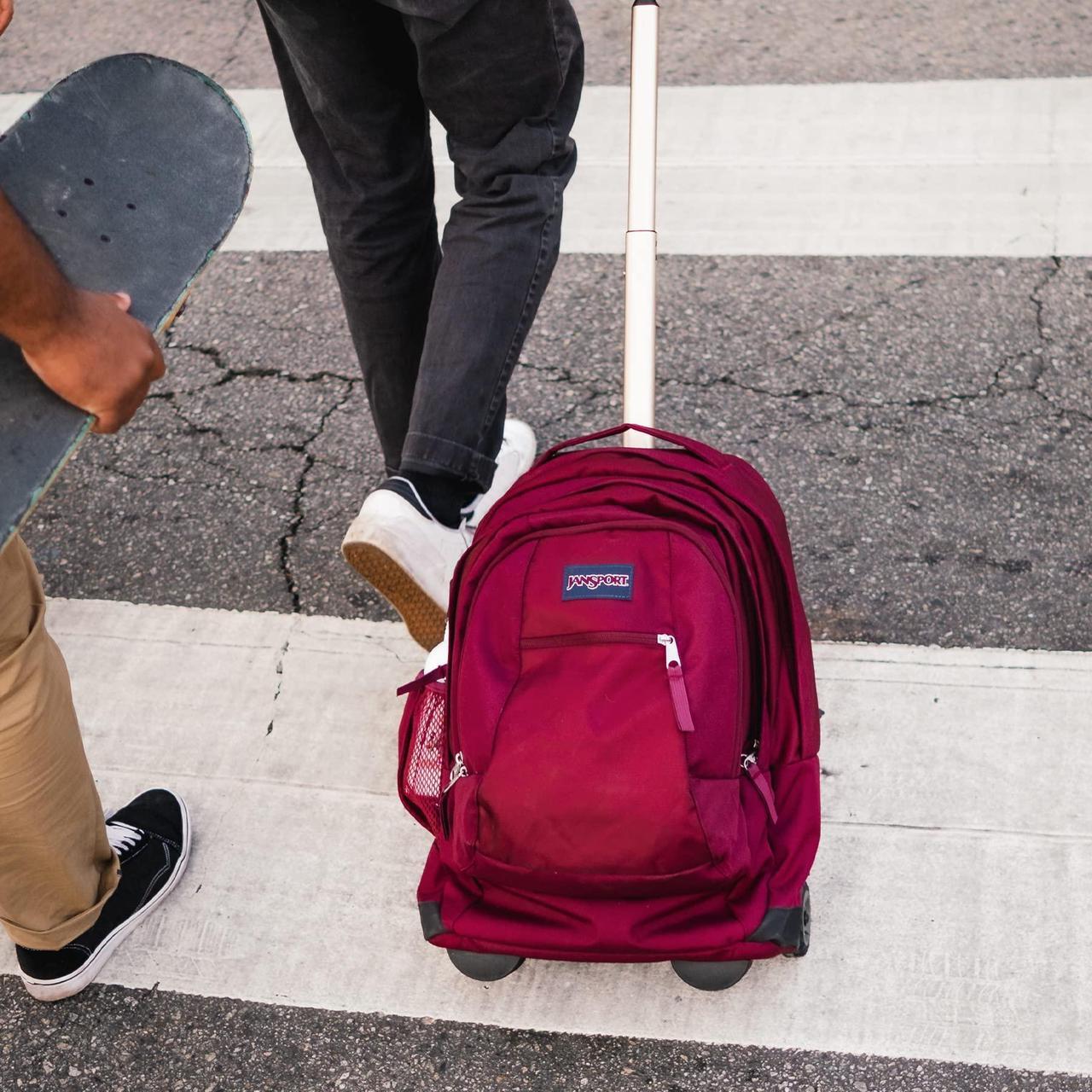 Alt view image 5 of 5 - JanSport Driver 8 Rolling Backpack - Wheeled Travel Bag with 15-Inch Laptop Sleeve, One Size, Cosmic City