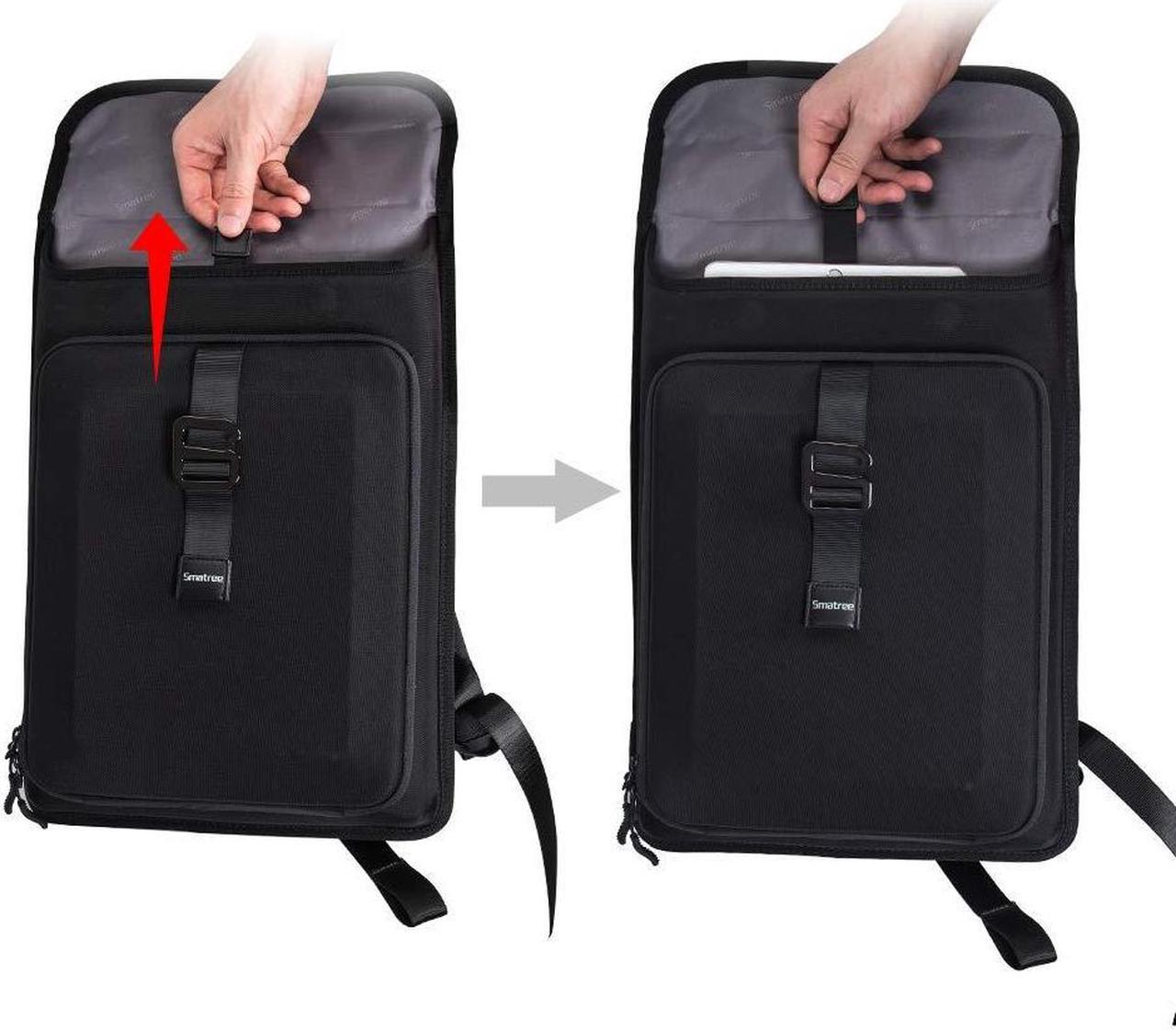 Alt view image 4 of 5 - Smatree Business Laptop Backpack,Travel Slim Laptop Bag for 13.6inch Macbook Air 2024, 14-16 inch Macbook Pro M2 2023 / 13inch Surface Pro 8/ Acer Aspire 5/ HP OMEN 15/ Acer Nitro 5 15.6 inch