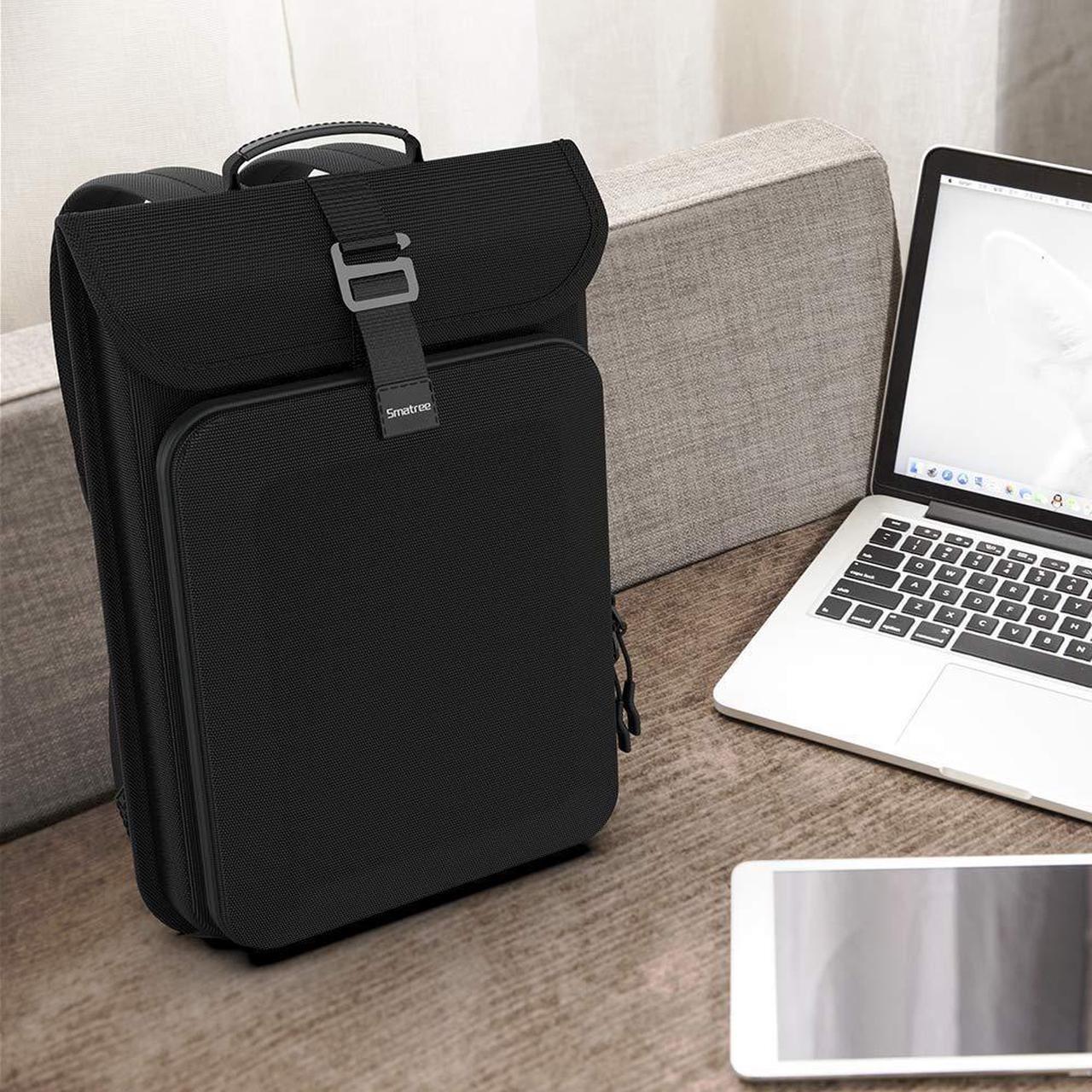 Alt view image 5 of 5 - Smatree Business Laptop Backpack,Travel Slim Laptop Bag for 13.6inch Macbook Air 2024, 14-16 inch Macbook Pro M2 2023 / 13inch Surface Pro 8/ Acer Aspire 5/ HP OMEN 15/ Acer Nitro 5 15.6 inch