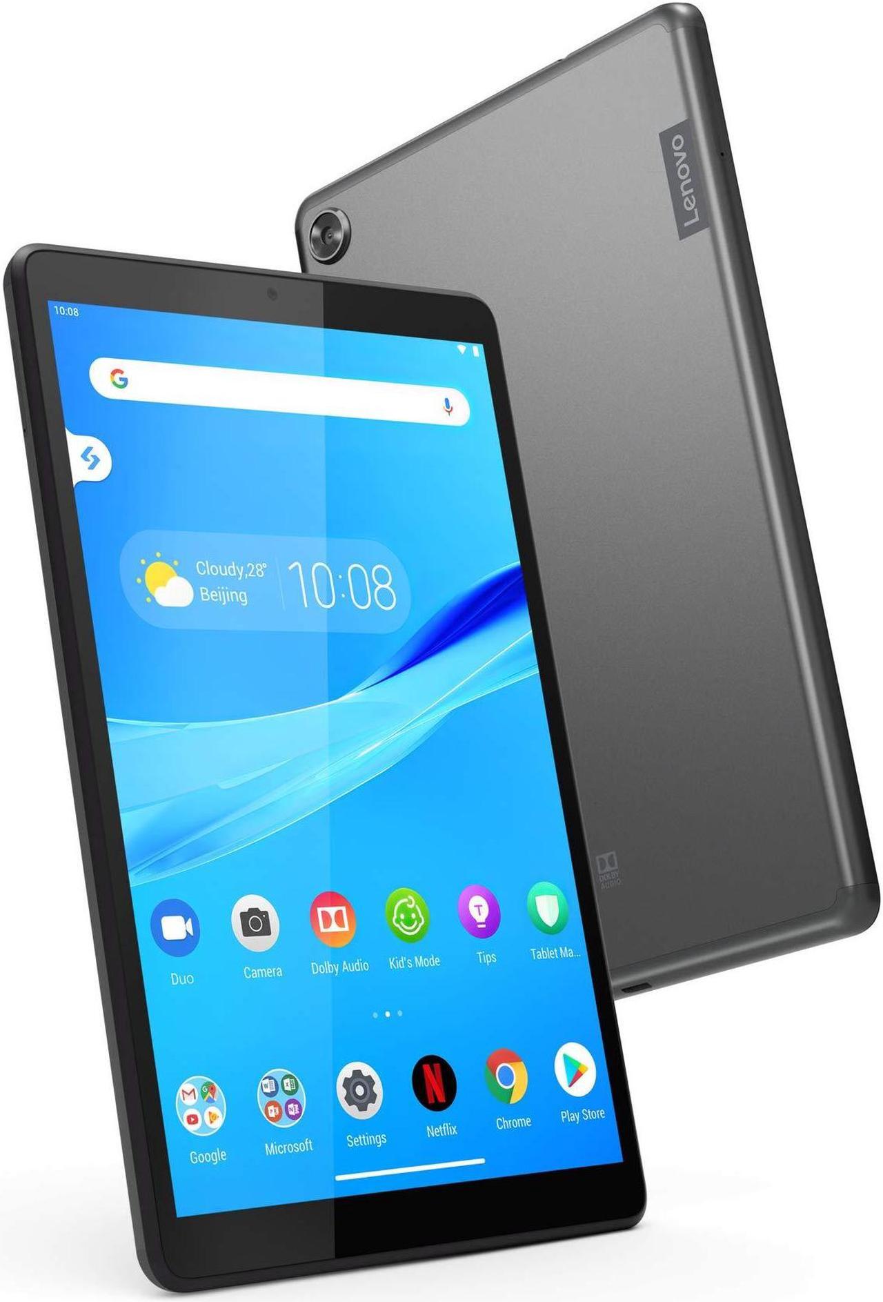 Main image of Lenovo Tab M8 Tablet, HD Android Tablet, Quad-Core Processor, 2GHz, 16GB Storage, Full Metal Cover, Long Battery Life, Android 9 Pie, Slate Black