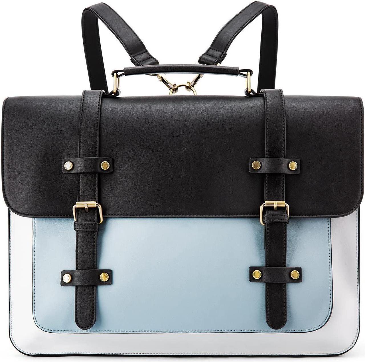 Main image of ECOSUSI Laptop Bag for Women Vegan Leather Messenger Bag Fashion Briefcase Backpack 15.6 inch Computer Satchel Bag