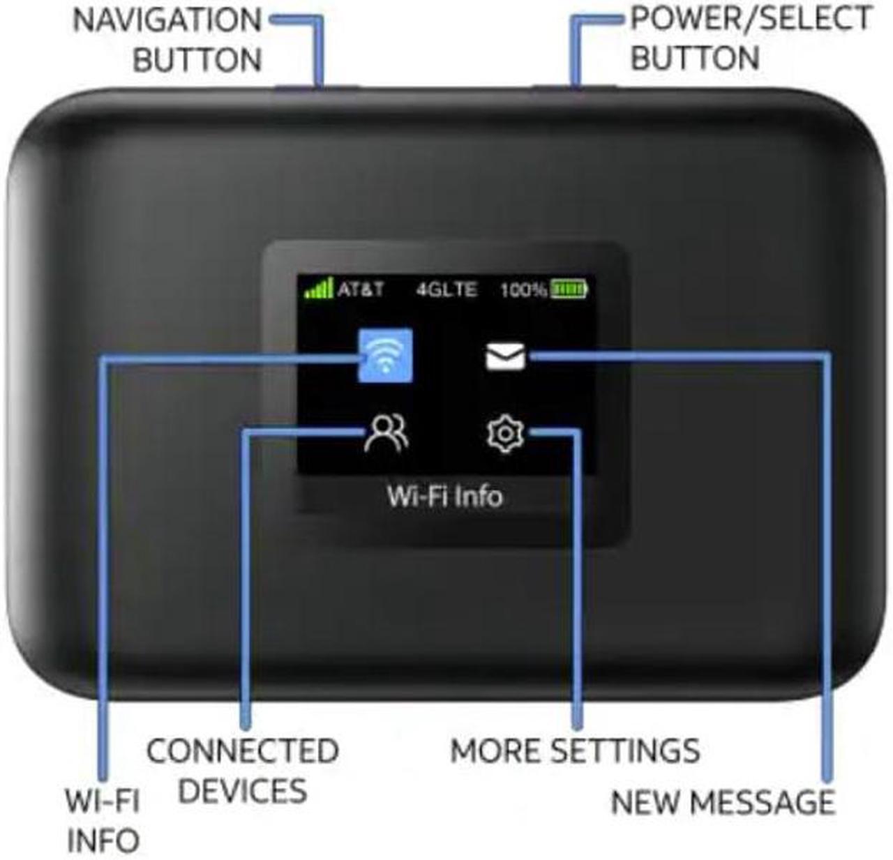Alt view image 4 of 4 - AT&T Turbo Hotspot 3 256 MB, Black - Prepaid Hotspot