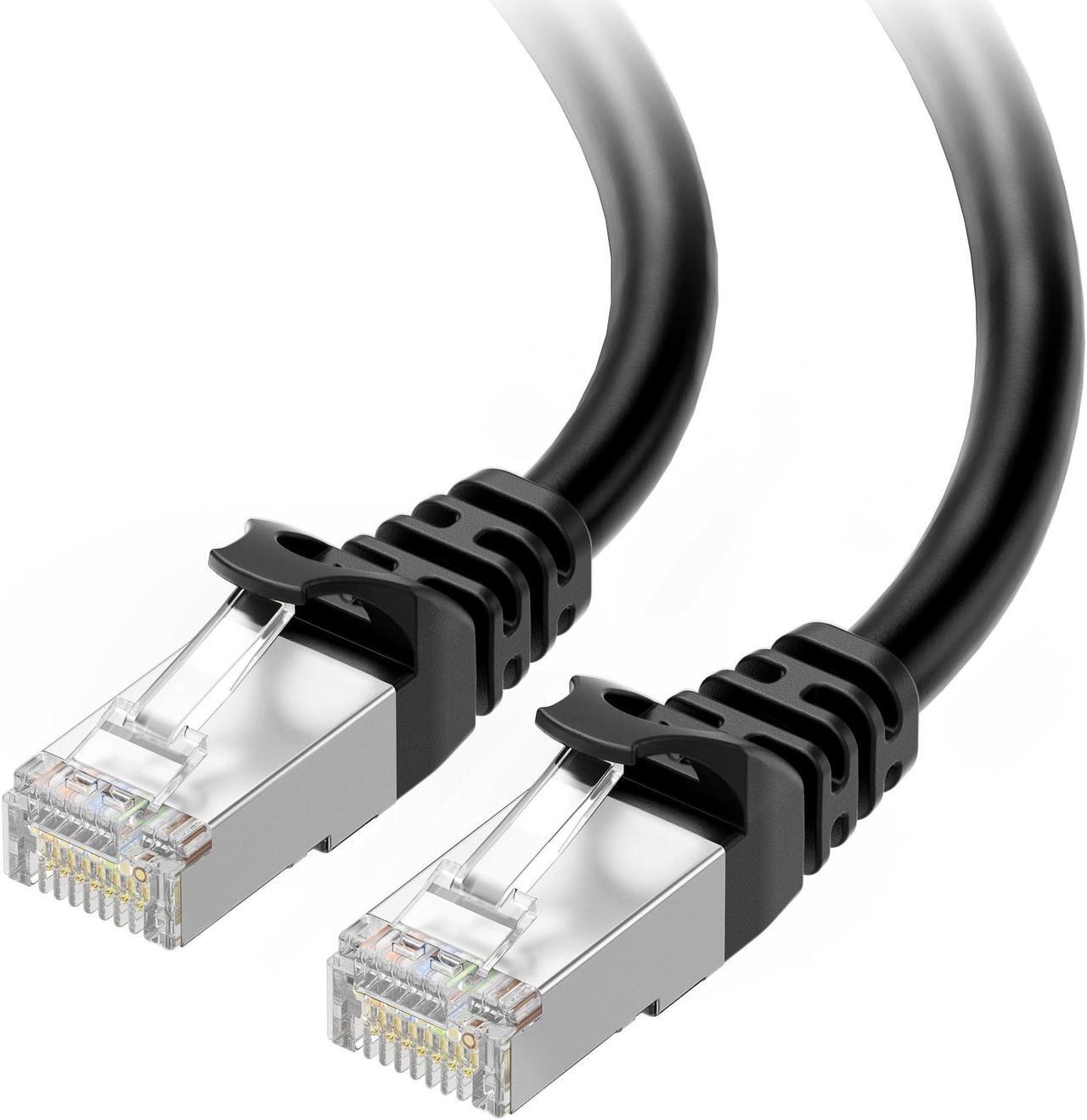 Main image of Cable Matters 10Gbps Snagless Long Shielded Cat6A Ethernet Cable 150 ft (SSTP, SFTP Shielded Ethernet Cable, Shielded Cat6 Cable, Cat 6 Shielded Network Cable) in Black