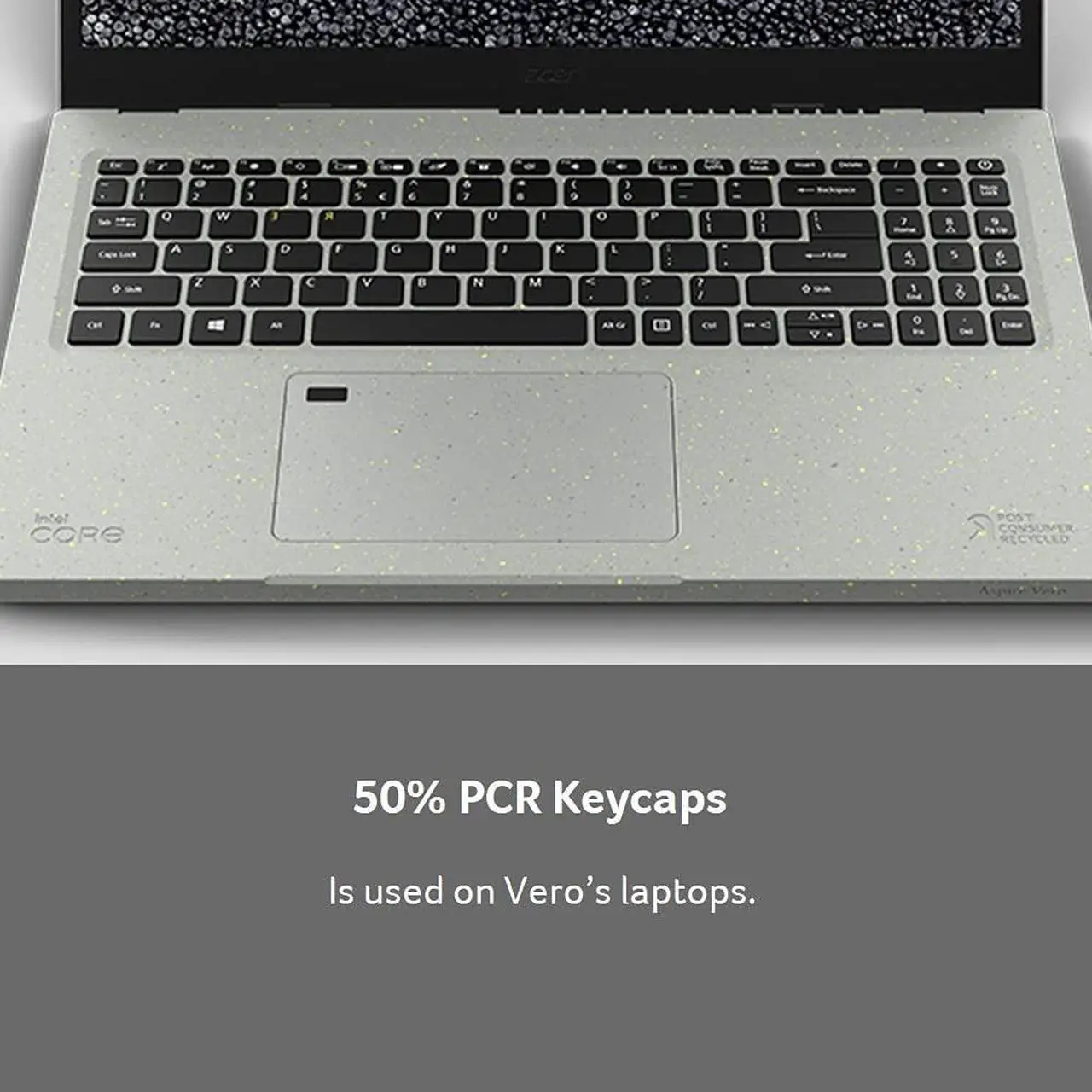 Alt view image 4 of 5 - Acer Aspire Vero AV15-51-5155 Green PC | 15.6" FHD IPS 100% sRGB Display | 11th Gen Intel Core i5-1155G7 | Intel Iris Xe Graphics | 8GB DDR4 | 256GB SSD | Wi-Fi 6 | PCR Materials | Windows 11 Home