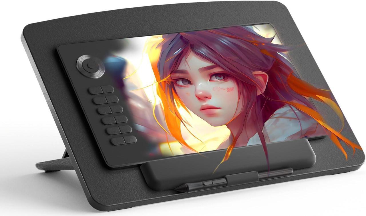 Main image of AFOOYO Extra Large Tablet Stand Adjustable Digital Drawing Tablet Holder Desktop Foldable Compatible with iPad,Fire HD,Galaxy Tab,Wacom,Xppen,Surface Pro,Graphics Tablet and More,Fit 7-23.8 inch