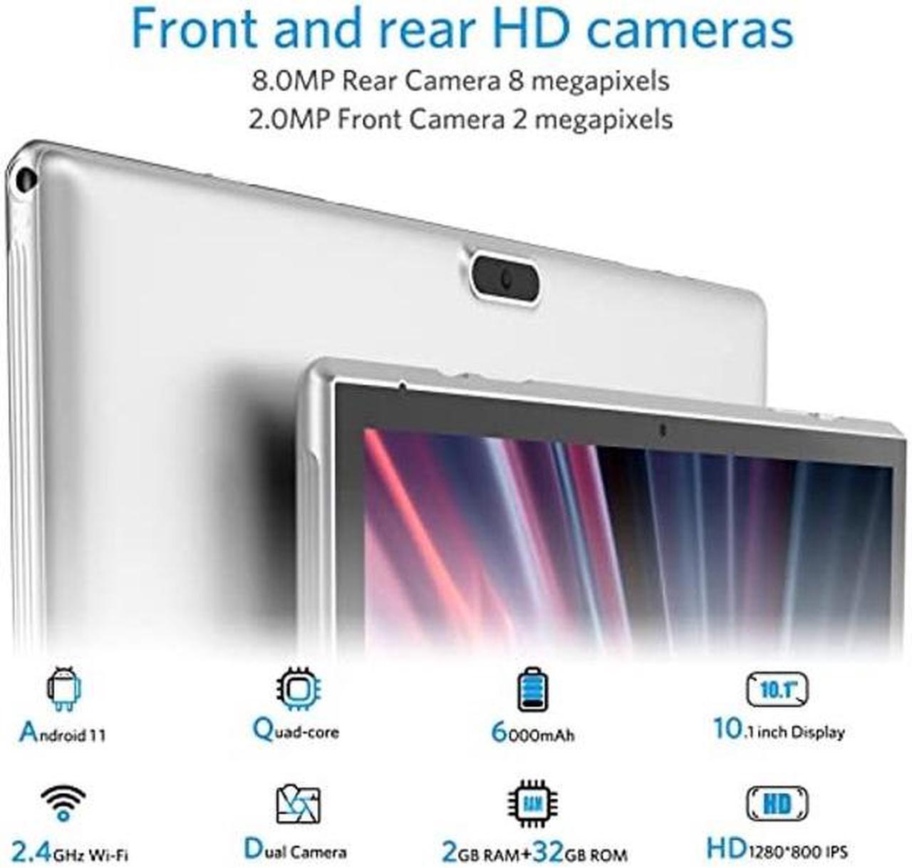 Alt view image 5 of 5 - Tablet 10 Inch Tablets, Google Android 11 Tablet 10", Quad-Core Processor Tableta Computer with 32GB ROM 2GB RAM, 2+8MP Camera WiFi BT 10.1 in HD Display Tab, 6000mAh Long Battery Life Tablet PC New.