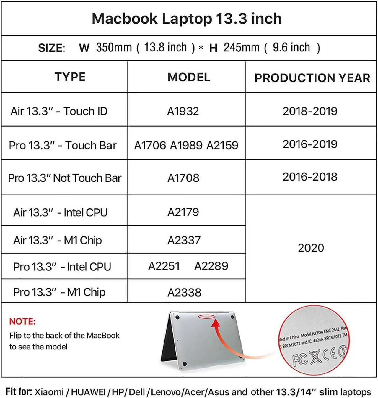 Alt view image 5 of 5 - CataPurus Top Grain Leather 13.3" Slim Laptop Sleeve Bag, Vintage Design with 2 Zip Pockets, Fully Handmade, Compatible with MacBook Pro 13.3" MacBook Air 2022 DELL XPS 13" & other PC, Brown 13.3 Inch
