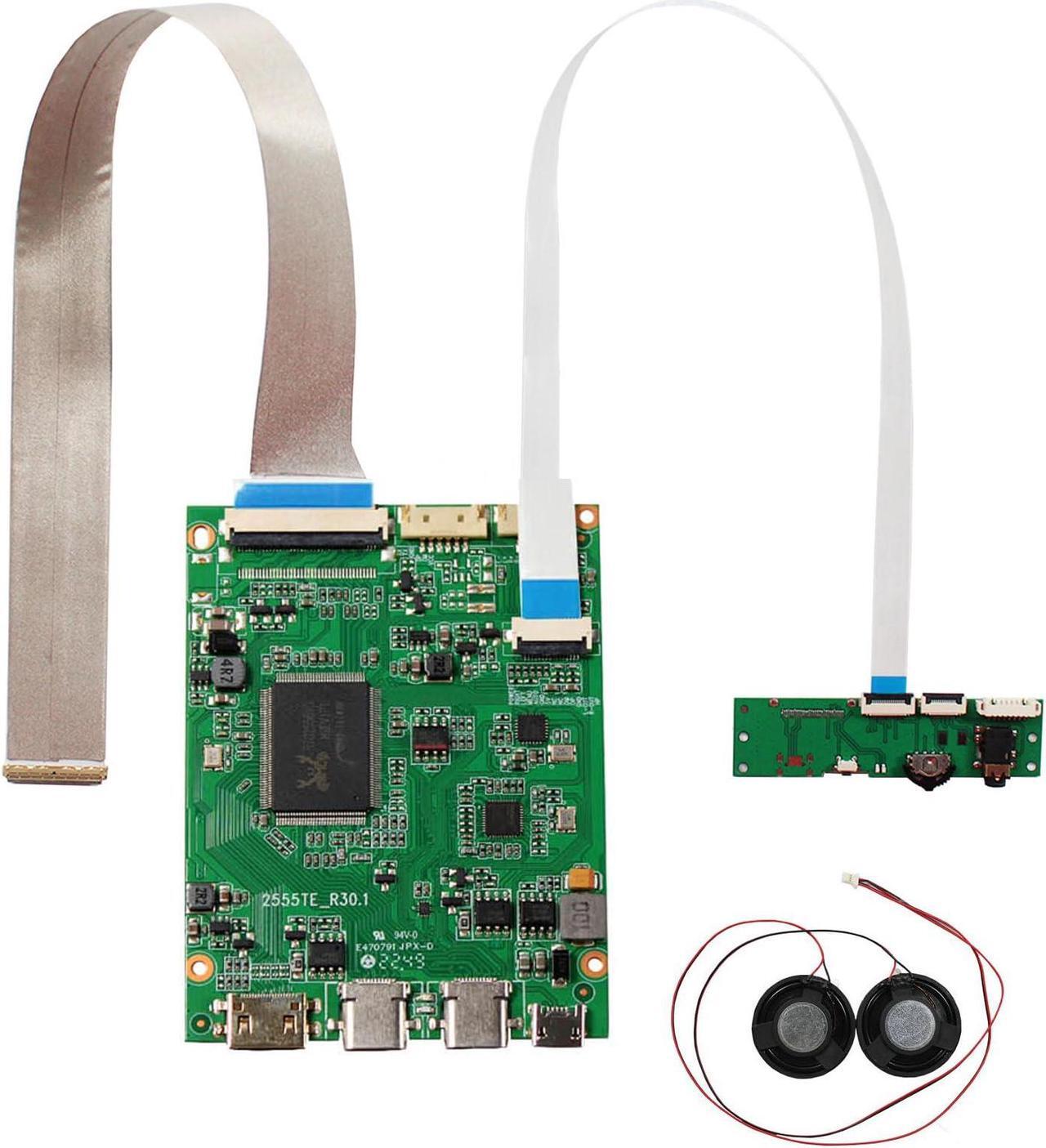Main image of FanyiTek USB C Type C mini HD-MI Control Board for 15.6" 1366x768 B156XTK01.0 Touch HD 40pin Glossy OnCell Digitizer LCD LED Display