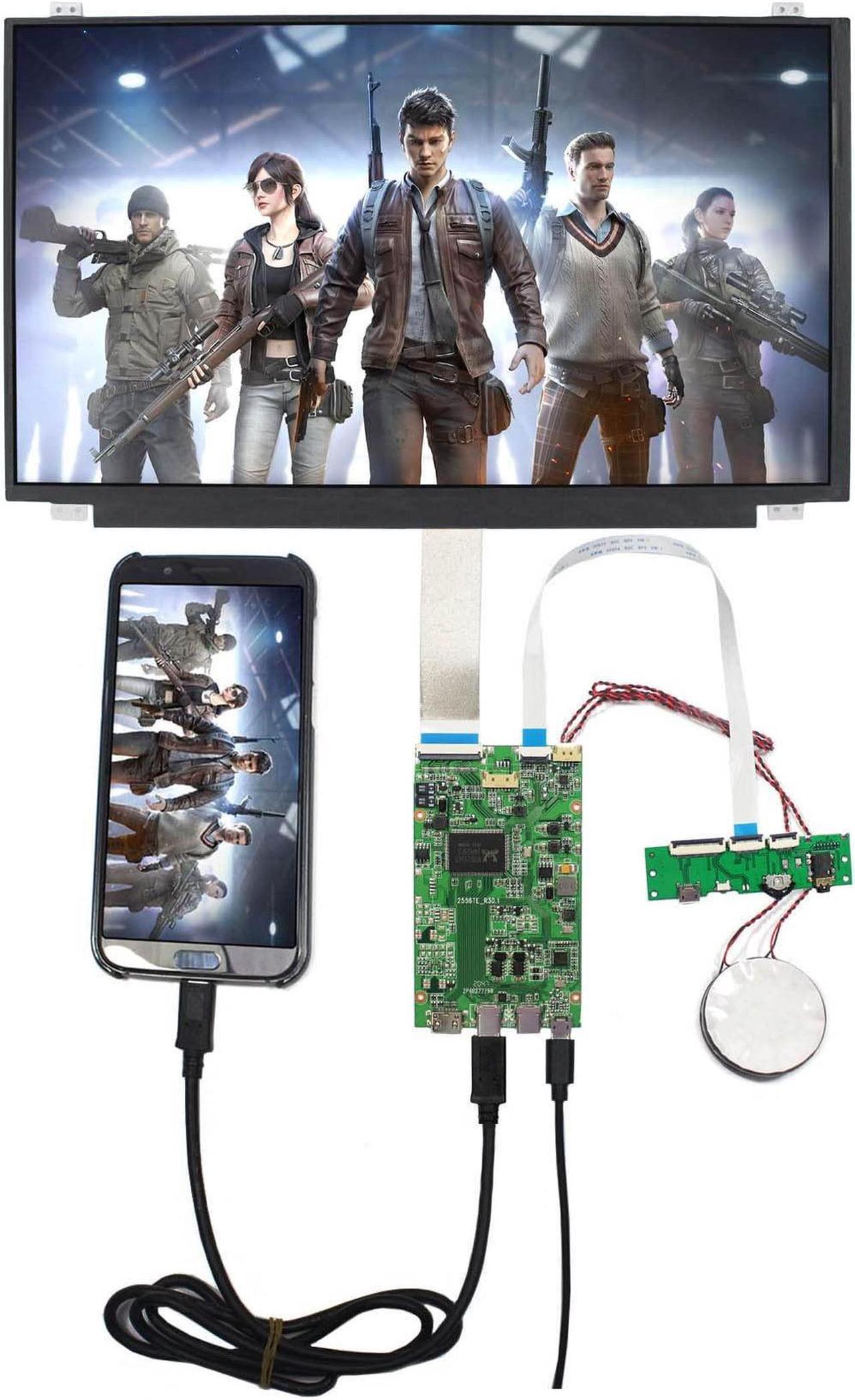 Alt view image 5 of 5 - FanyiTek USB C Type C mini HD-MI Control Board for 15.6" 1366x768 B156XTK01.0 Touch HD 40pin Glossy OnCell Digitizer LCD LED Display