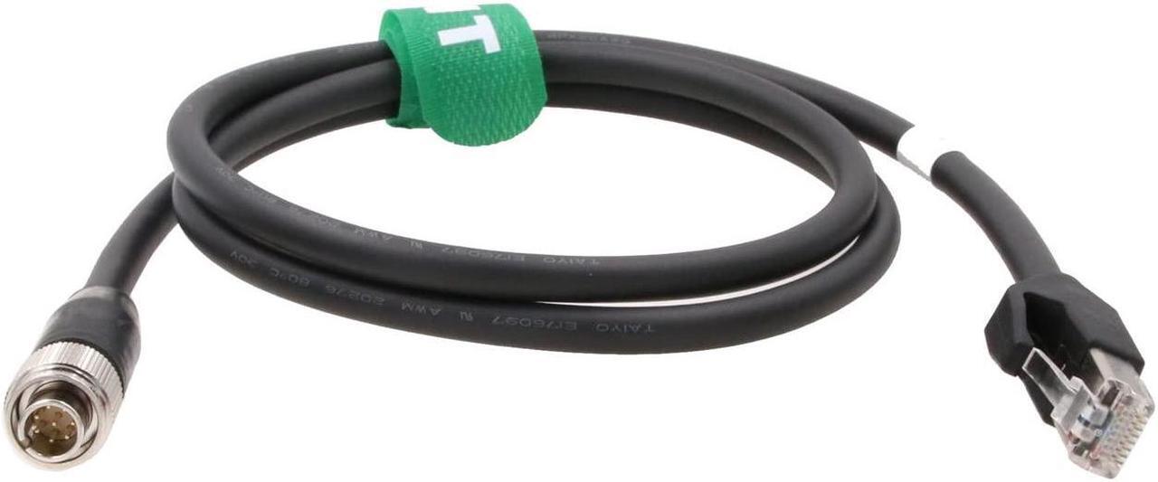 Alt view image 5 of 5 - HangTon 2pcs Cat6 Ethernet Cable EX3 F55 Venice Camera RCP-1001 3100 Remote Controller Hirose 8pin to RJ45 for Sony 1M CCA-5