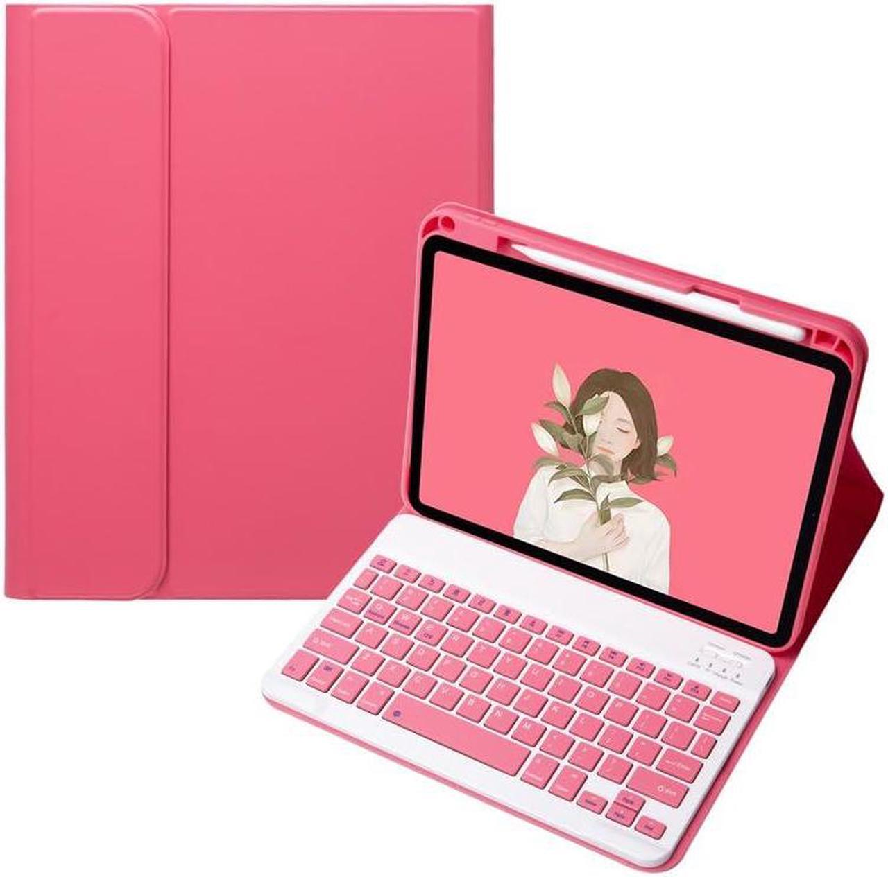 Main image of KMXDD Keyboard Case Compatible with iPad Air 11 inch M2/ iPad Air 5th 4th 10.9" Generation Keyboard Case iPad Pro 11 1st/2nd/3rd/4th Generation Color Keyboard Case Removable,Begonia Red