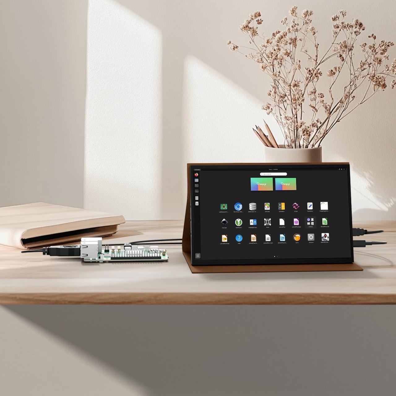 Alt view image 2 of 5 - JUN-ELECTRON 7 inch Touch Screen 1024x600 IPS LCD Display, Mini HDMI Portable Monitor for Raspberry Pi/Laptop/PC/Game Console