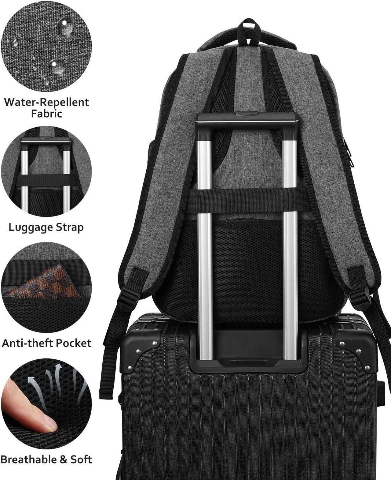 Alt view image 3 of 5 - kadilong Backpacks for Men 17.3 Inch,Bagpacks School Backpack for Boys Teenager,Computer Backpack with Laptop Compartment & USB Charger,Mochilas Hombres Morrales for Workout College Middle School