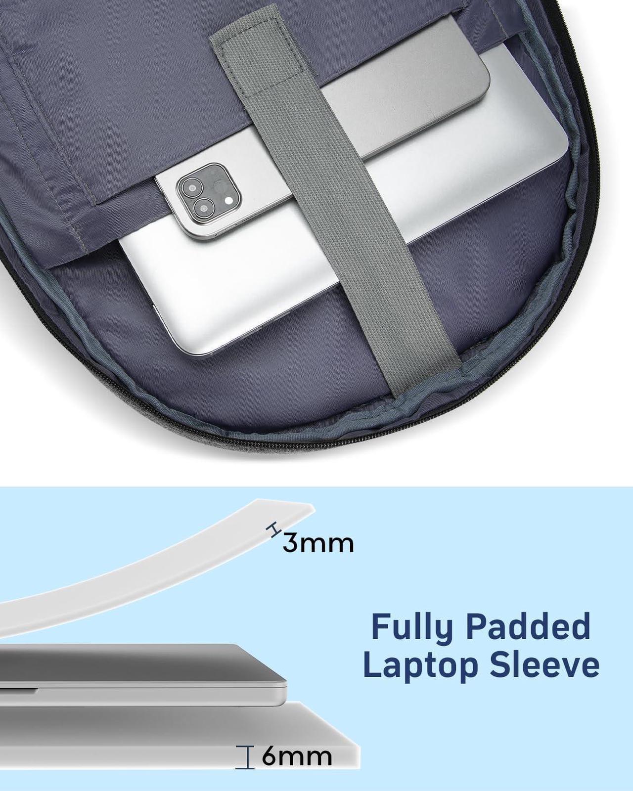 Alt view image 5 of 5 - kadilong Backpacks for Men 17.3 Inch,Bagpacks School Backpack for Boys Teenager,Computer Backpack with Laptop Compartment & USB Charger,Mochilas Hombres Morrales for Workout College Middle School