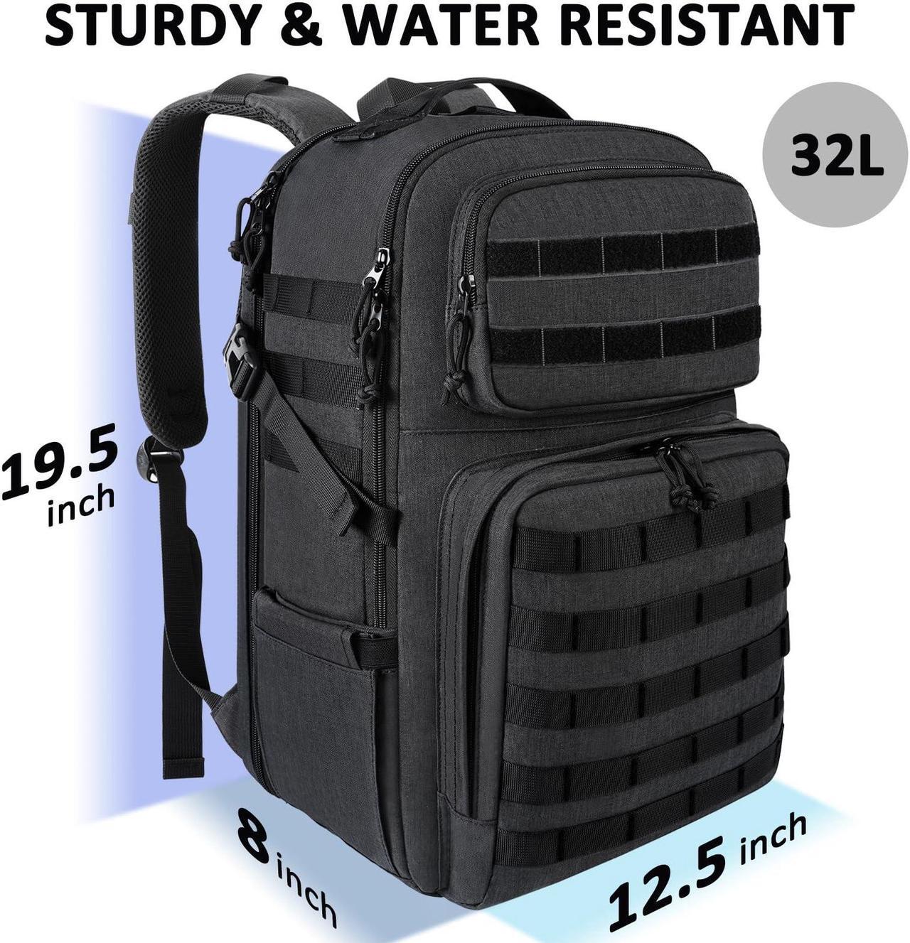 Alt view image 4 of 5 - MATEIN 17 inch Laptop Backpack, Large Military Tactical Backpack for Men TSA Approved, Water Resistant Gym Backpacks Computer Bag, Carry on Travel Rucksack for Work Army Camping Hiking