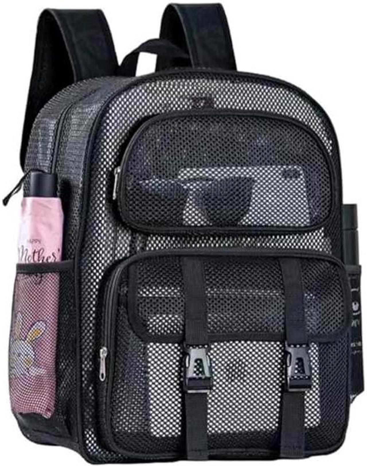 Main image of SWANSWIFT Mesh Backpack for School 33L Heavy Duty See Through Backpack for Women Men Student Diving Travel Hiking Outdoor Sport(XLarge)