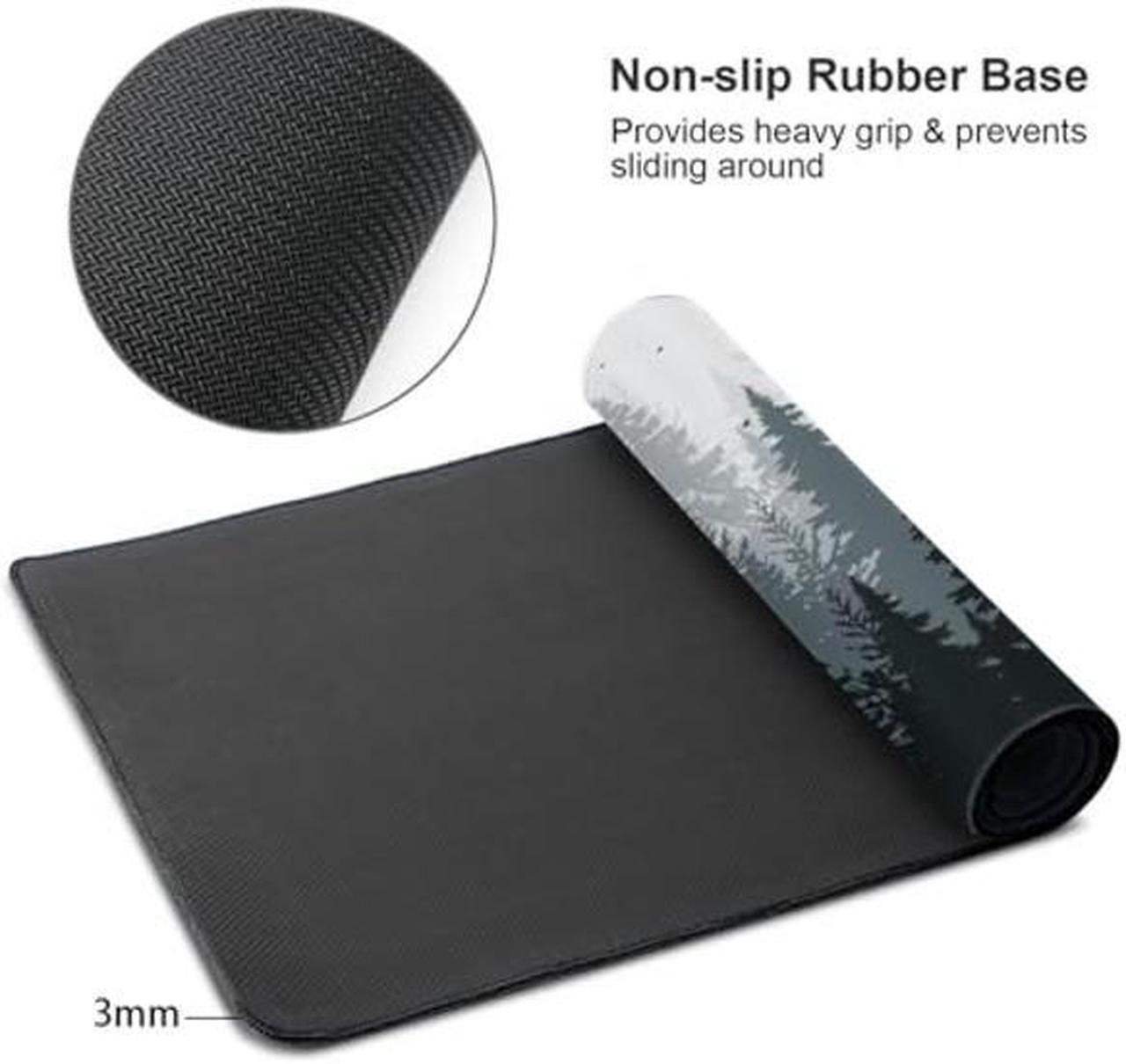 Alt view image 3 of 5 - AQQA 3XL Huge Mouse Pads Oversized (48''x24''),Gaming Mouse Mat Forest Background Pattern XXXL Large Mouse Mat Long Extended Desk Mat with Non-Slip Rubber for Laptop,Computer & PC,Tree