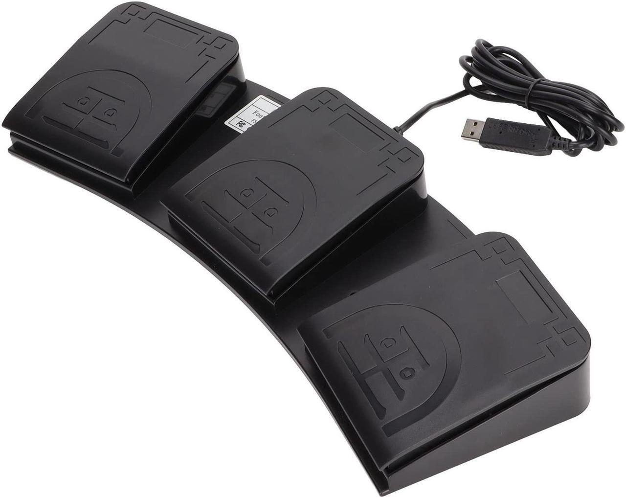 Main image of USB Foot Switch,3 Key PC USB Triple Foot Switch Pedal,Three Program Computer Keyboard Mouse Game Action HID USB Foot Pedal,Support MIDI Multifunction Ergonomic Sensitive