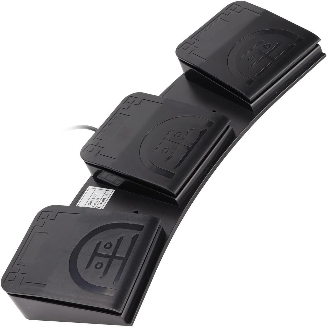 Alt view image 5 of 5 - USB Foot Switch,3 Key PC USB Triple Foot Switch Pedal,Three Program Computer Keyboard Mouse Game Action HID USB Foot Pedal,Support MIDI Multifunction Ergonomic Sensitive