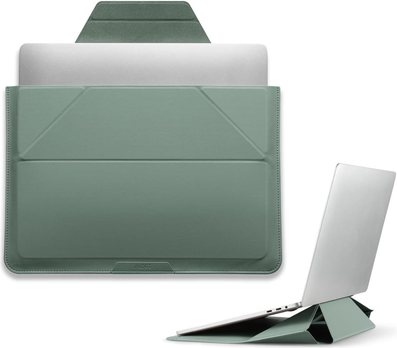 Main image of MOFT Laptop Bag Sleeve for MacBook Computer Expandable Storage, Two Adjustable Angles, Ultra-Slim Stylish Pieces Laptop Case, Seafoam, 13"-14"