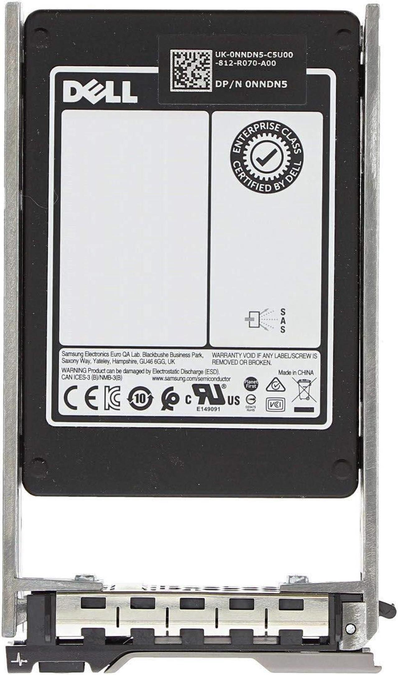 Alt view image 2 of 3 - Dell 1.92TB 12Gb/s 2.5" SAS Solid State Drive Bundle with Tray, Compatible PowerEdge R610, R620, R630, R720, R730, R730XD Servers