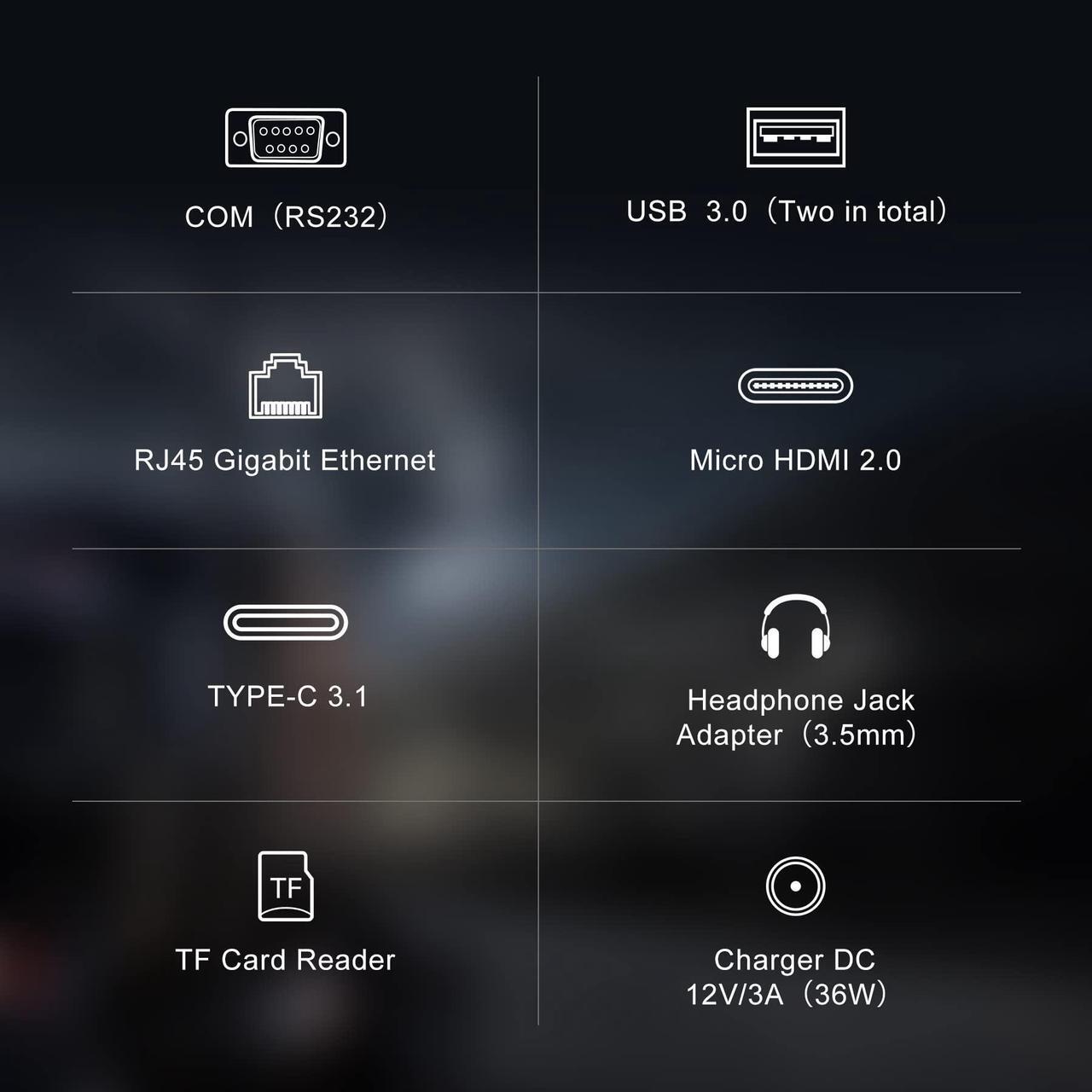 Alt view image 5 of 5 - HEIGAOLA Rugged Tablet Win 11 Pro,Celeron Quad-Core 8GB RAM/128 GB ROM,4G LTE GPS FHD 10.1 INCH Touchscreen HDMI2.0 Tablet PC IP67 Waterproof,16000mAh Battery,BT 5.2 WiFi 5 Ethernet