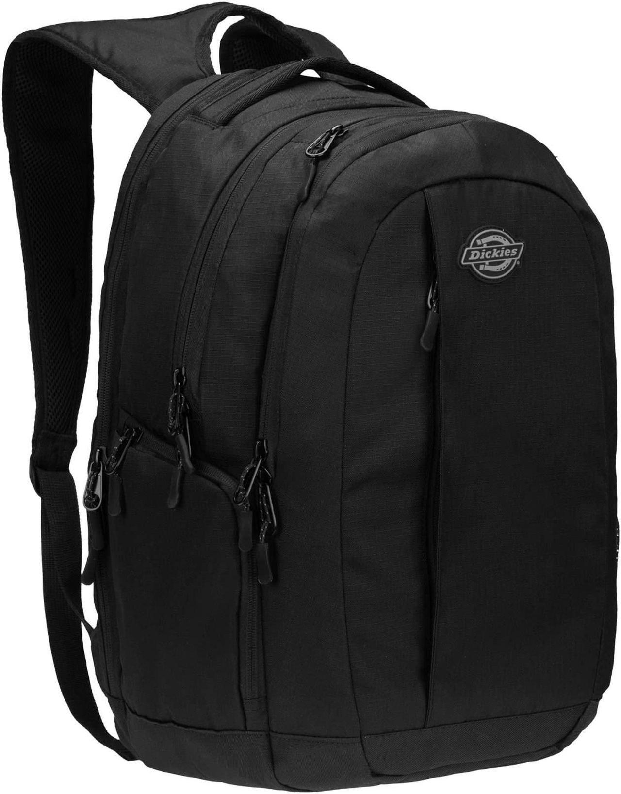 Main image of Dickies Large Laptop Backpack for Men Women, Water Resistant College Computer Bag for School Travel Work, Fits 15.6 Inch Notebook (Black)