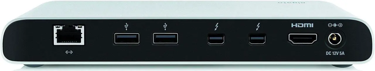 Alt view image 2 of 5 - Elgato Thunderbolt 2 Dock - with 50 cm Thunderbolt Cable, 20Gb/s, 4K Support, 2X Thunderbolt 2, 3X USB 3.0, Audio Input and Output, Gigabit Ethernet, Aluminum Chassis
