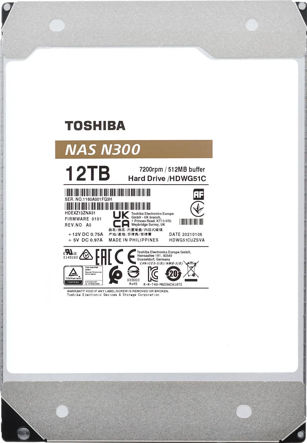Toshiba N300 NAS HDD - Thumbnail 3