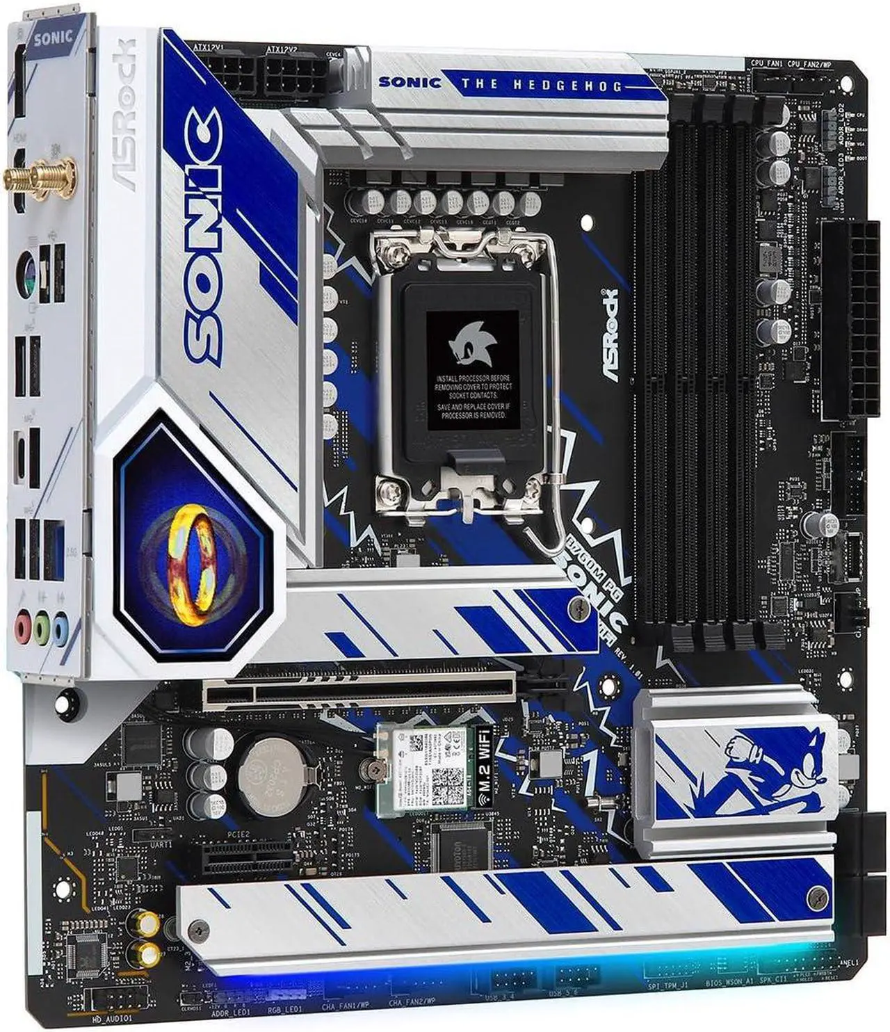 Alt view image 5 of 5 - Asrock B760M PG Sonic WiFi Intel B760 LGA 1700 Micro ATX