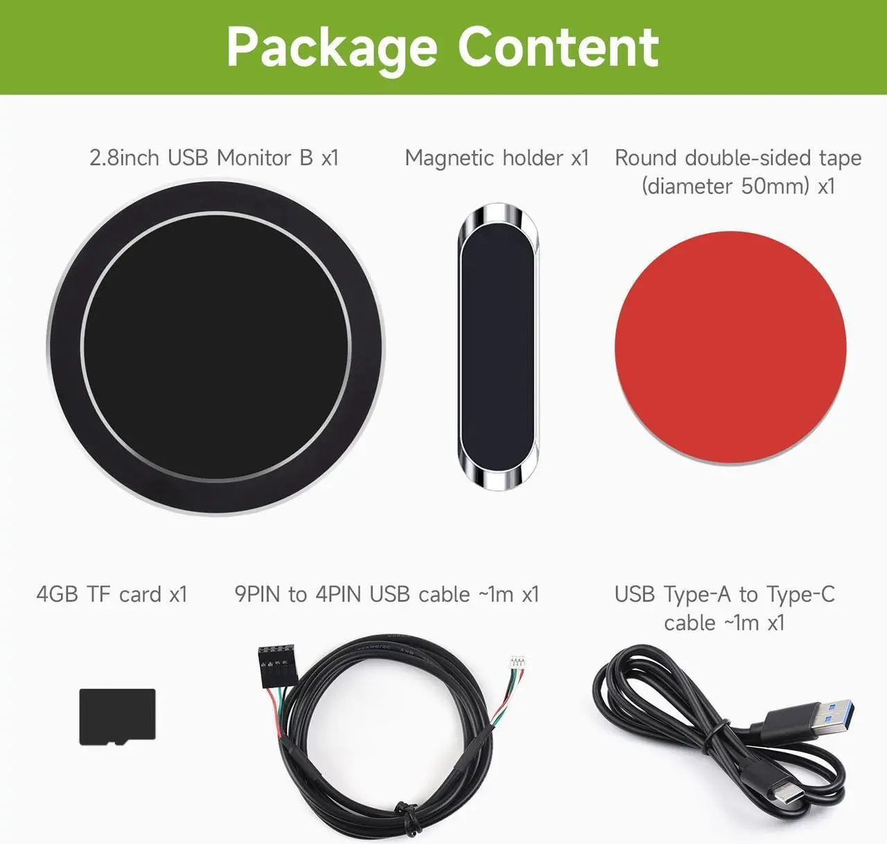 Alt view image 2 of 5 - waveshare 2.8inch CPU/GPU Cooler Round LCD Display, AIO Computer Temp Monitor for Water Cooling Systems, PC Sensor Panel for PC Computer Accessories in Side Prebuilt Gaming PC Parts, Black