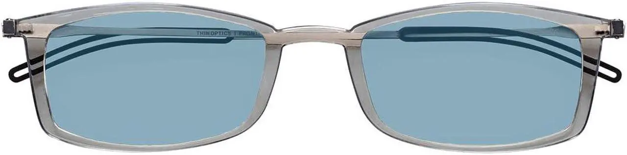 Main image of Always With You ThinOptics Blue Light Blocking Reading Glasses for Computers & Screens - Ultra Lightweight and Durable - Rectangular Clear 2.5x