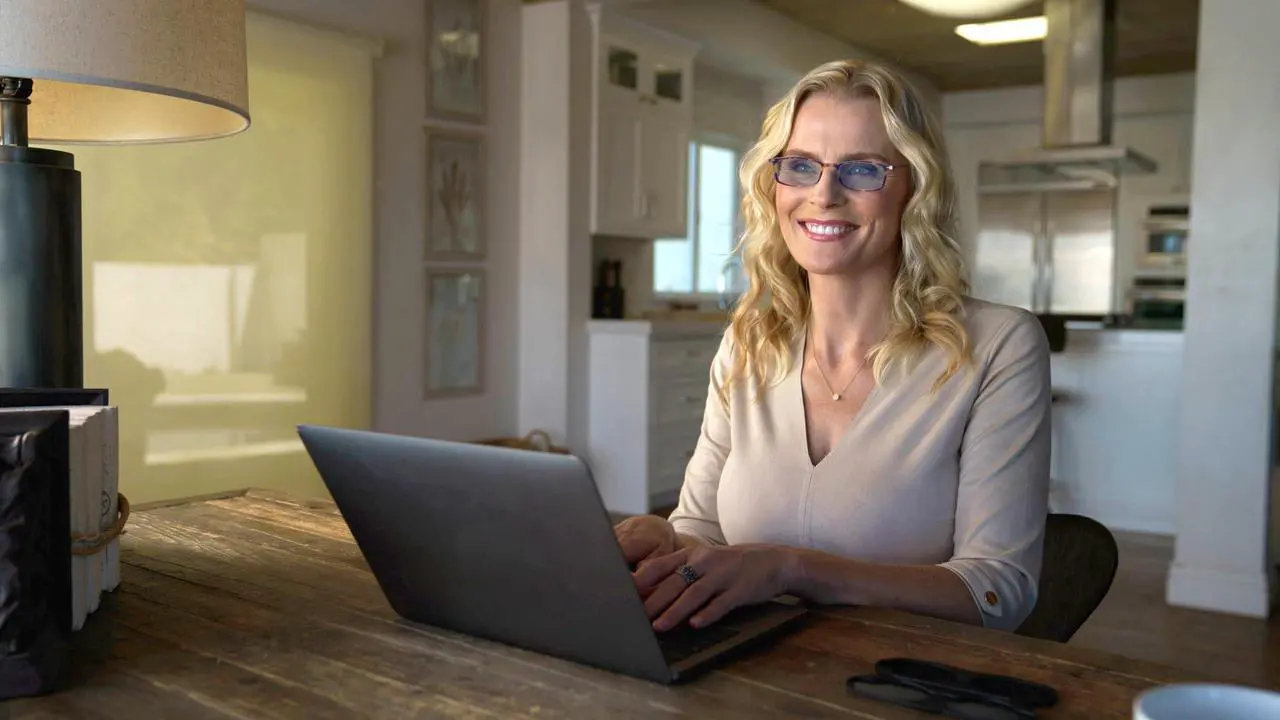 Alt view image 2 of 2 - Always With You ThinOptics Blue Light Blocking Reading Glasses for Computers & Screens - Ultra Lightweight and Durable - Rectangular Clear 2.5x