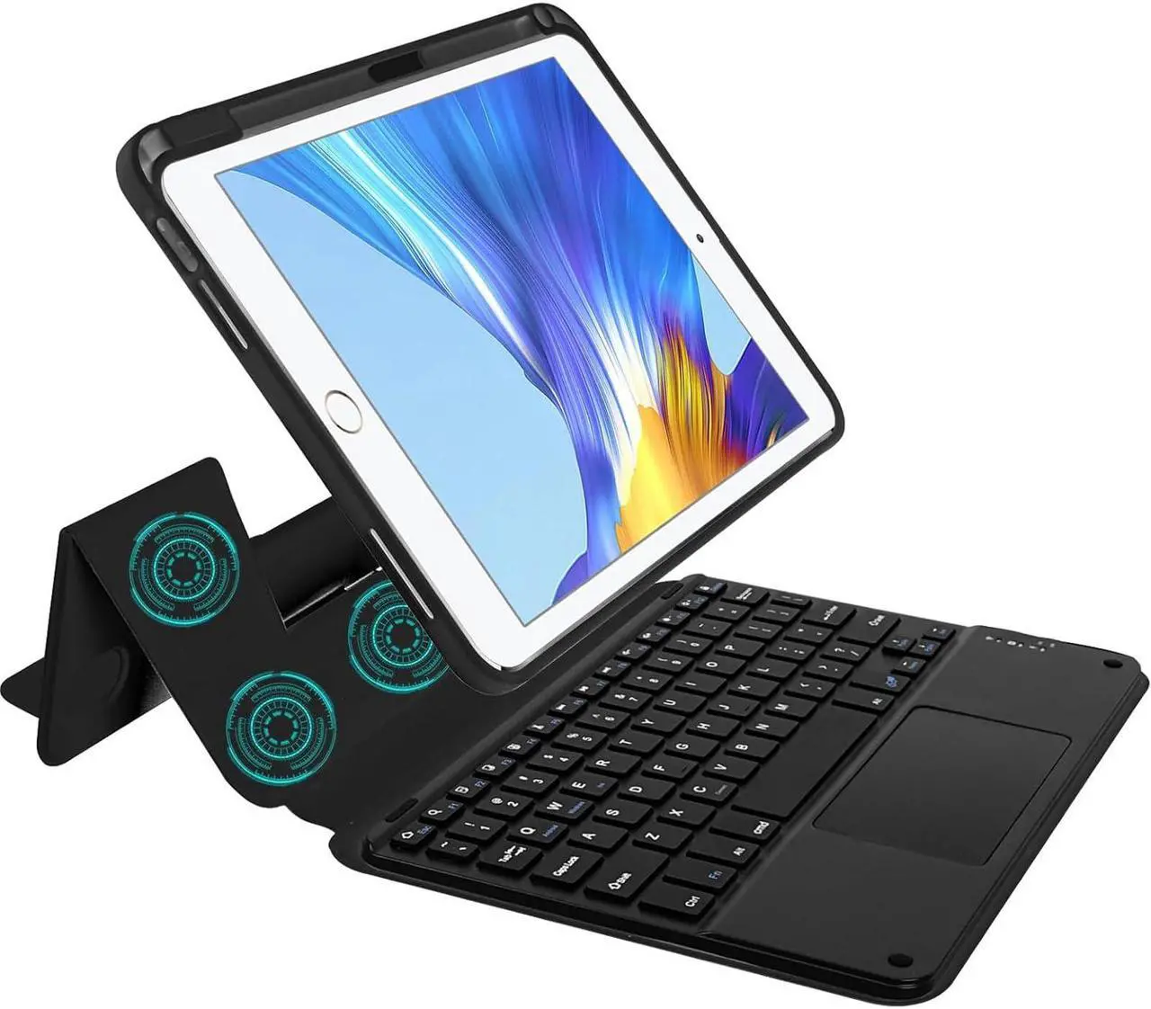 Main image of Miieadoo iPad Air 5th/4th Gen Keyboard Case with trackpad, Support iPad Air 11 inch M2 Pro 11"- Detachable Case 10.9/11 inch with Pencil Holder (Black, iPad Air 11 inch M2 2024/iPad Air5/Air4/Pro11)