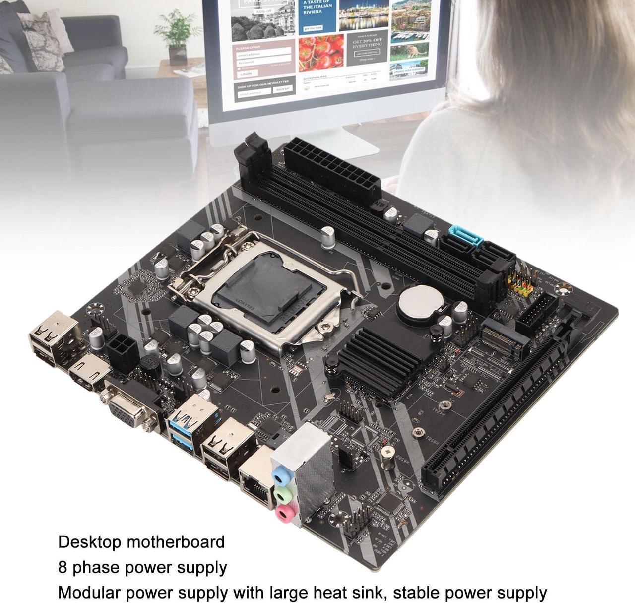 Alt view image 2 of 5 - LGA 1155 Gaming Motherboard, DDR3 4 USB2.0 2 USB3.0, PCIe X16 SATA3.0, Support M.2 NVME, Desktop Computer Motherboards for Intel B75