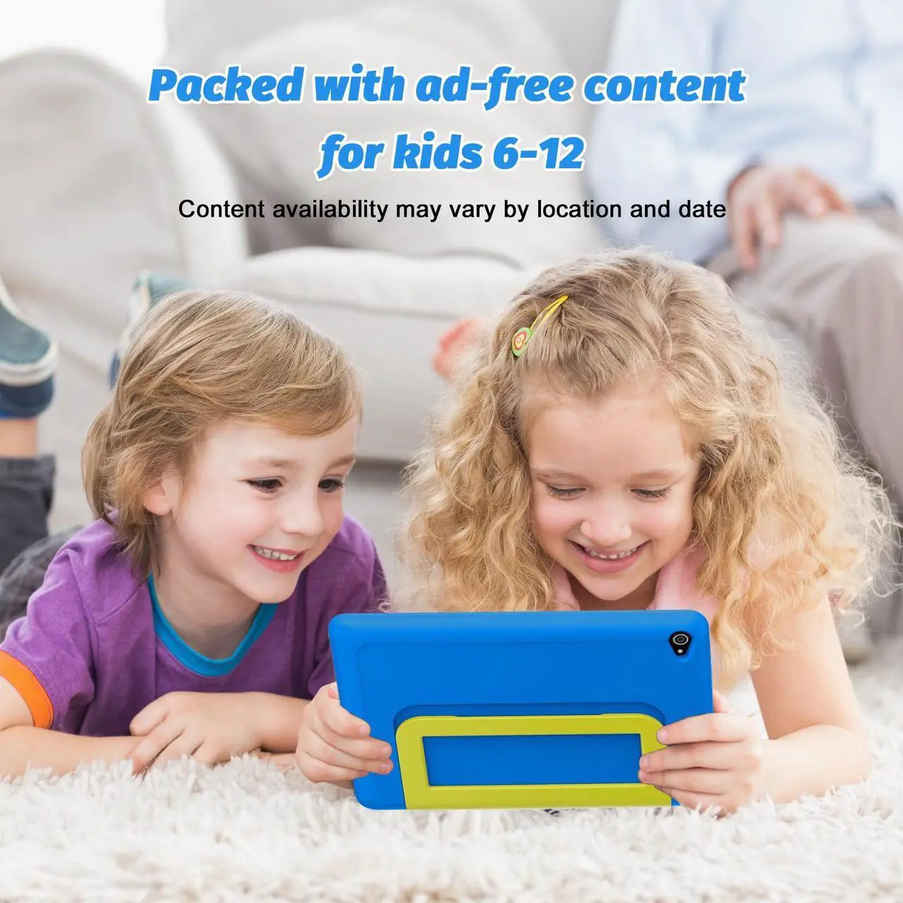 Alt view image 3 of 5 - URAO Kids Tablet, Android 14 Tablet for Kids 10 inch, Toddler Tablet Octa-Core 64GB 1TB TF Card Expandable,Children's Tablet with Case, WiFi Tablet Parental Control, Dual Camera, Great Gift for Kids