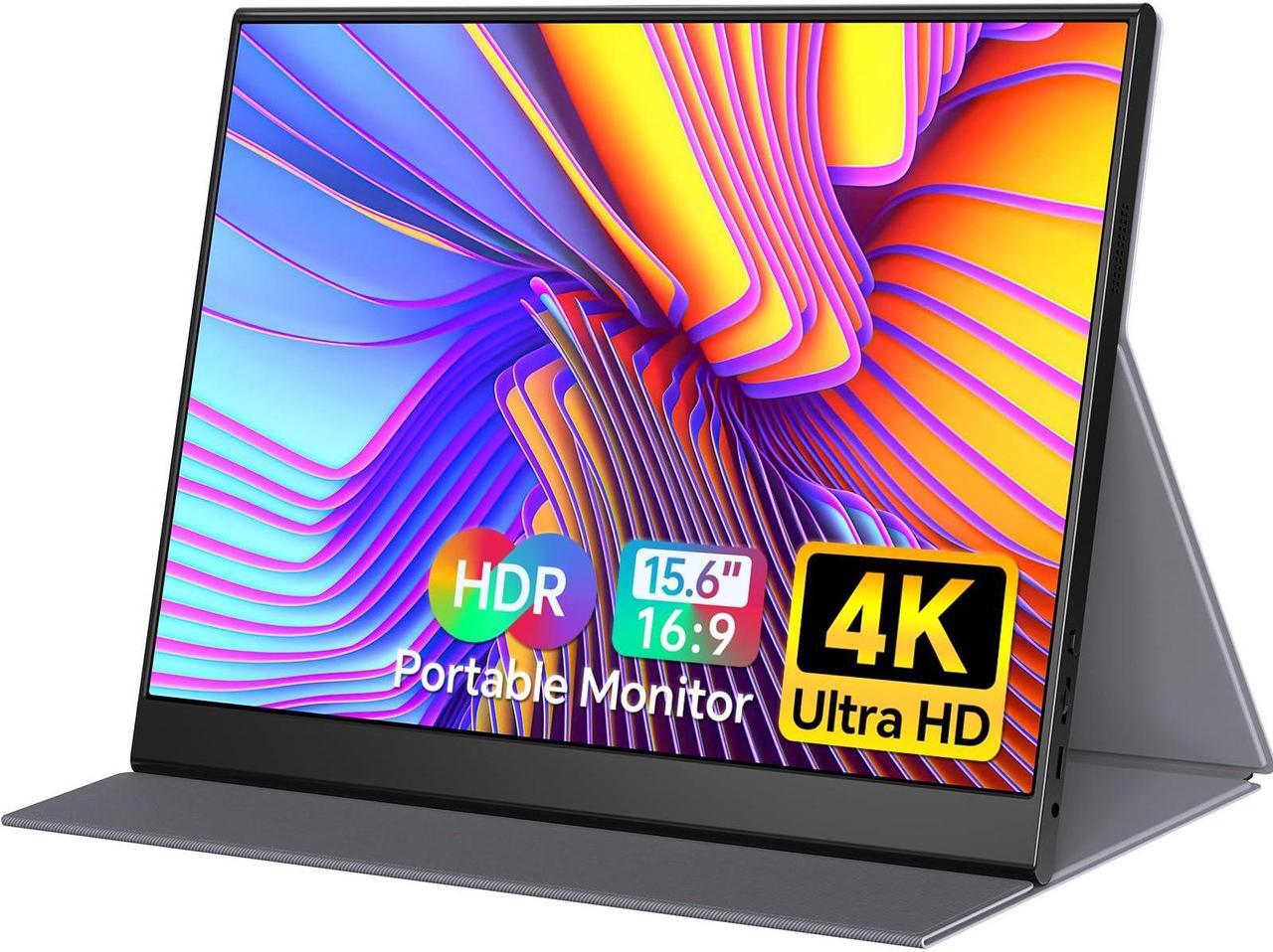 Main image of WGK True 4K Portable Monitor - 15.6inch UHD 3840x2160 100% sRGB USB-C HDMI External Second Monitor Portable IPS Screen Computer Display with Speakers for Laptop MacBook Switch PS5/4 Xbox