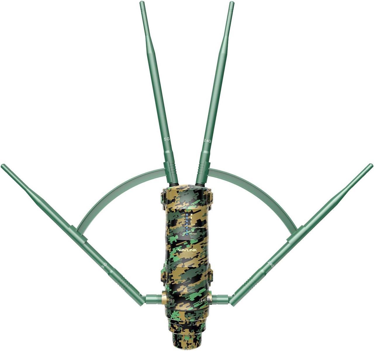 Main image of WAVLINK Outdoor WiFi Extender AC1200 Wireless Access Point with Active POE, High Power Dual Band 2.4G+5G Weatherproof Outdoor WiFi Repeater WiFi Range Extender,Mesh Extender 4x7dBi Omni Antennas
