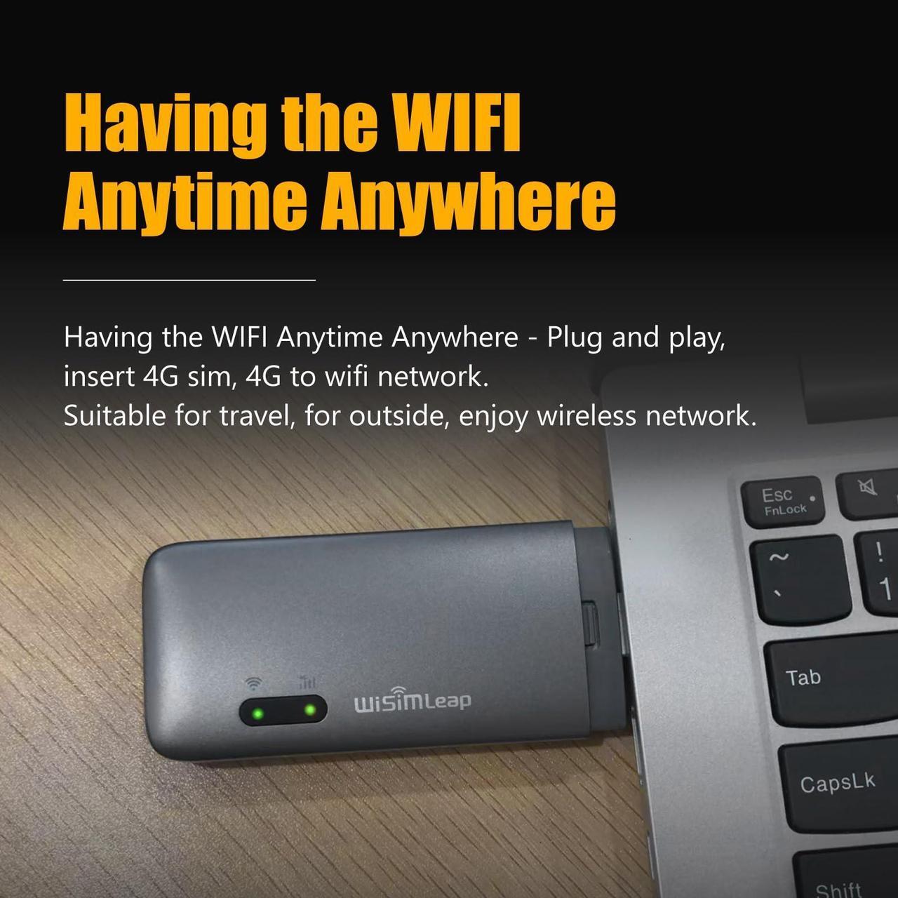 Alt view image 3 of 5 - Mobile Hotspot Device for Global Travel 4G Pocket Router WiFi Dongle Car Hotspot WiFi Laptop Hotspot No Roaming Charges No Physical Card No Contracts 150 Countries 20GB for US