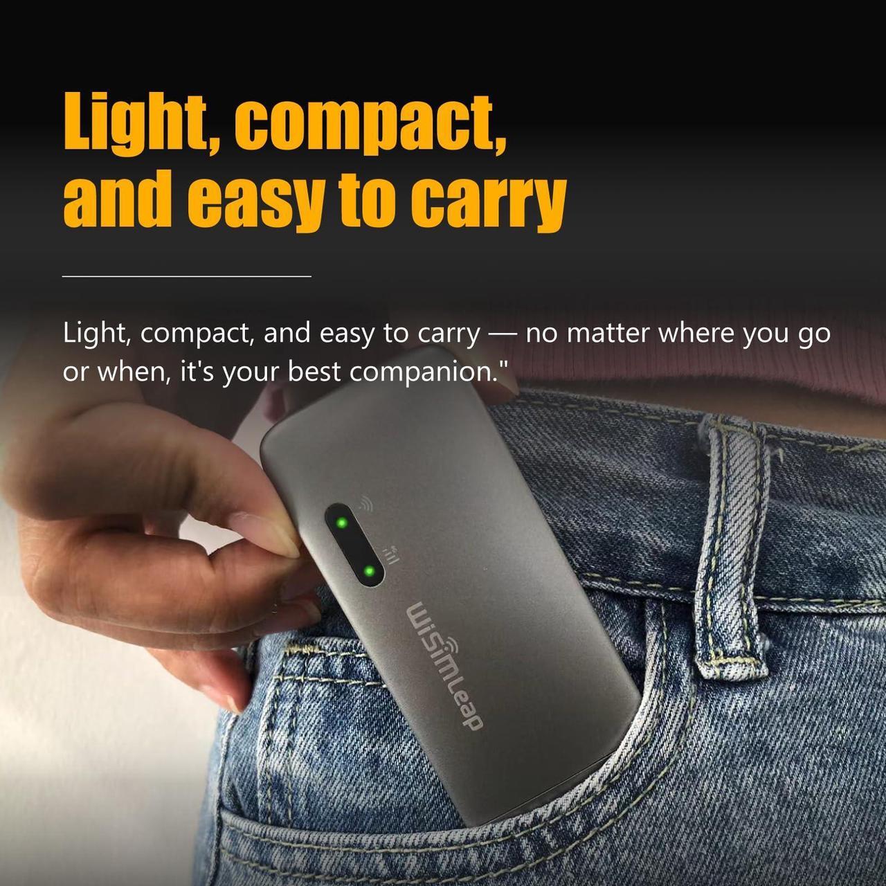 Alt view image 4 of 5 - Mobile Hotspot Device for Global Travel 4G Pocket Router WiFi Dongle Car Hotspot WiFi Laptop Hotspot No Roaming Charges No Physical Card No Contracts 150 Countries 20GB for US