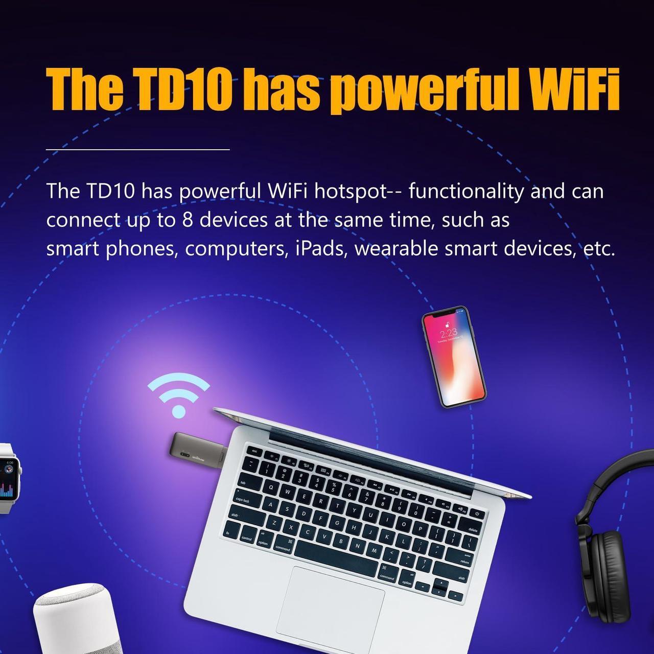 Alt view image 5 of 5 - Mobile Hotspot Device for Global Travel 4G Pocket Router WiFi Dongle Car Hotspot WiFi Laptop Hotspot No Roaming Charges No Physical Card No Contracts 150 Countries 20GB for US