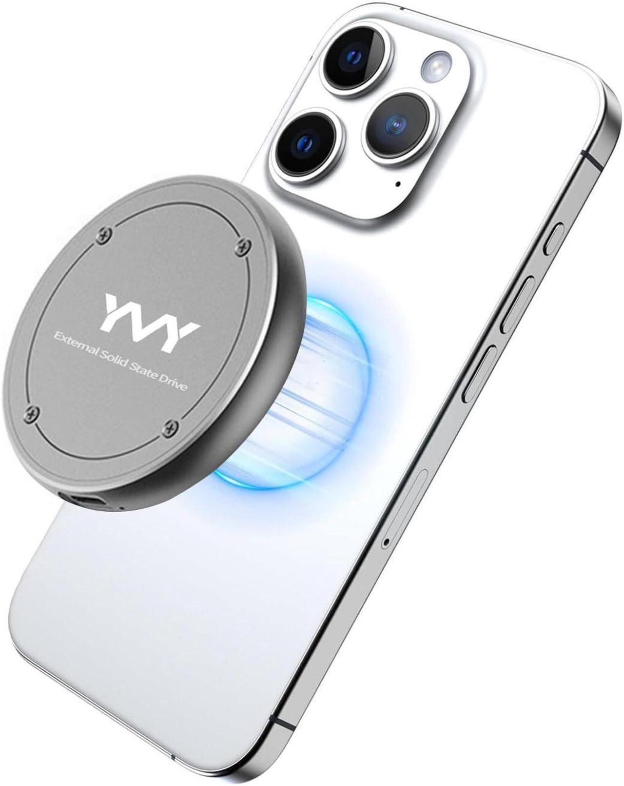 Main image of YMY Portable Magnetic External SSD 128GB, 10Gbps Ultra Speed External Solid State Drive, USB C SSD for Storage and Backup Compatible with Laptop, Mac, TV, iPhone 15 Pro, Type C Smartphones etc