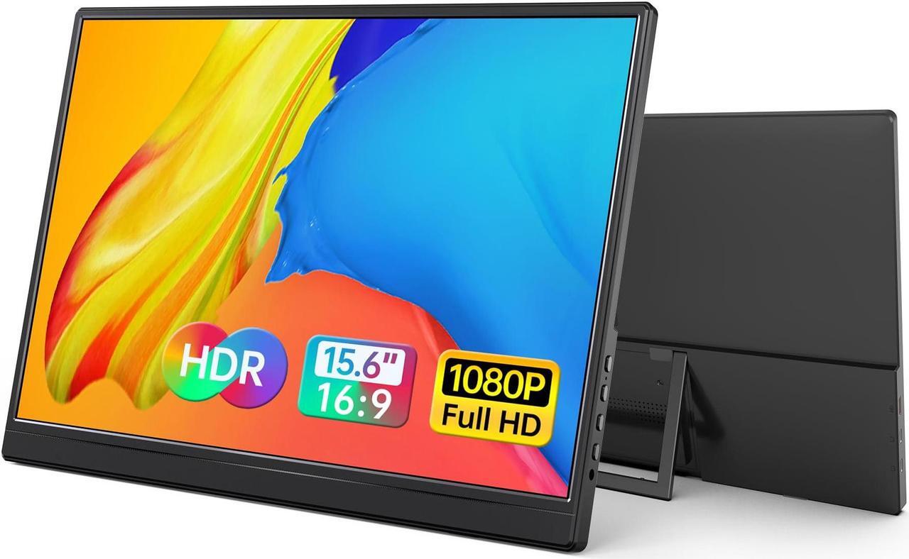 Main image of Yxk Portable Monitor 15.6 Inch 1080P USB-C HDMI Ultra-Slim Travel Monitor with Kickstand, for Laptop, PC, Mac Phone, PS, Xbox, Swich IPS Ultra-Thin Zero Frame Gaming Monitor