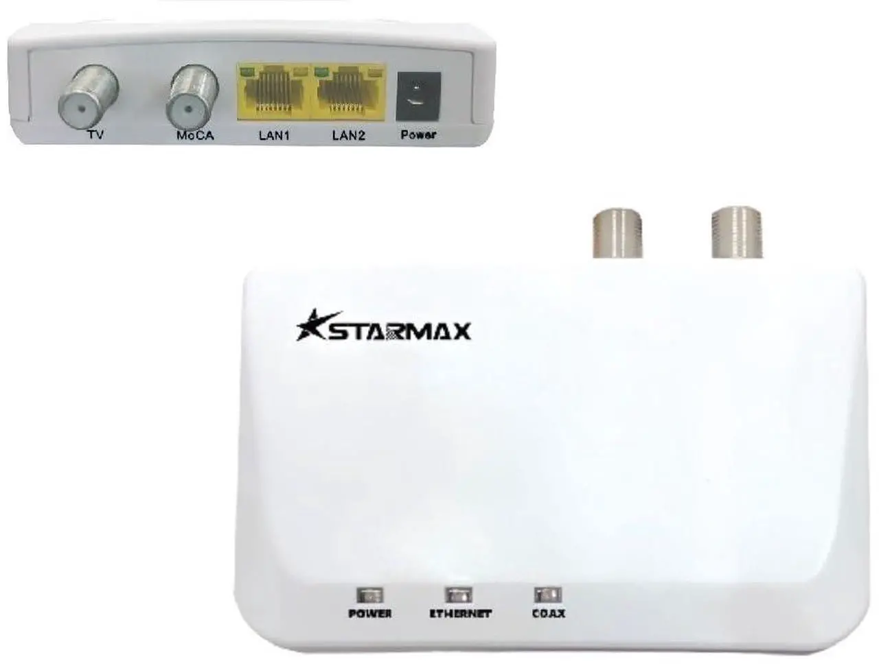 Alt view image 2 of 5 - MoCA 2.5 Ethernet Adapter, 2 Gigabit Ethernet Ports, 2 Pack (StarMax 2550)