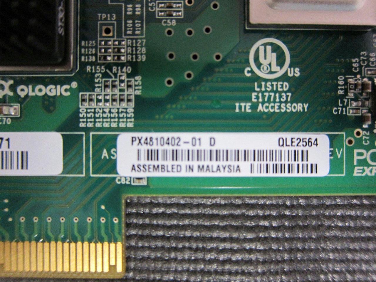 Alt view image 4 of 4 - QLogic QLE2564 Fibre Channel Host Bus Adapter. 8GB Quad Port FC HBA PCIE8 LC MULTIMODE Optic FIBR-C. 4 x LC - PCI Express 2.0-8 Gbps