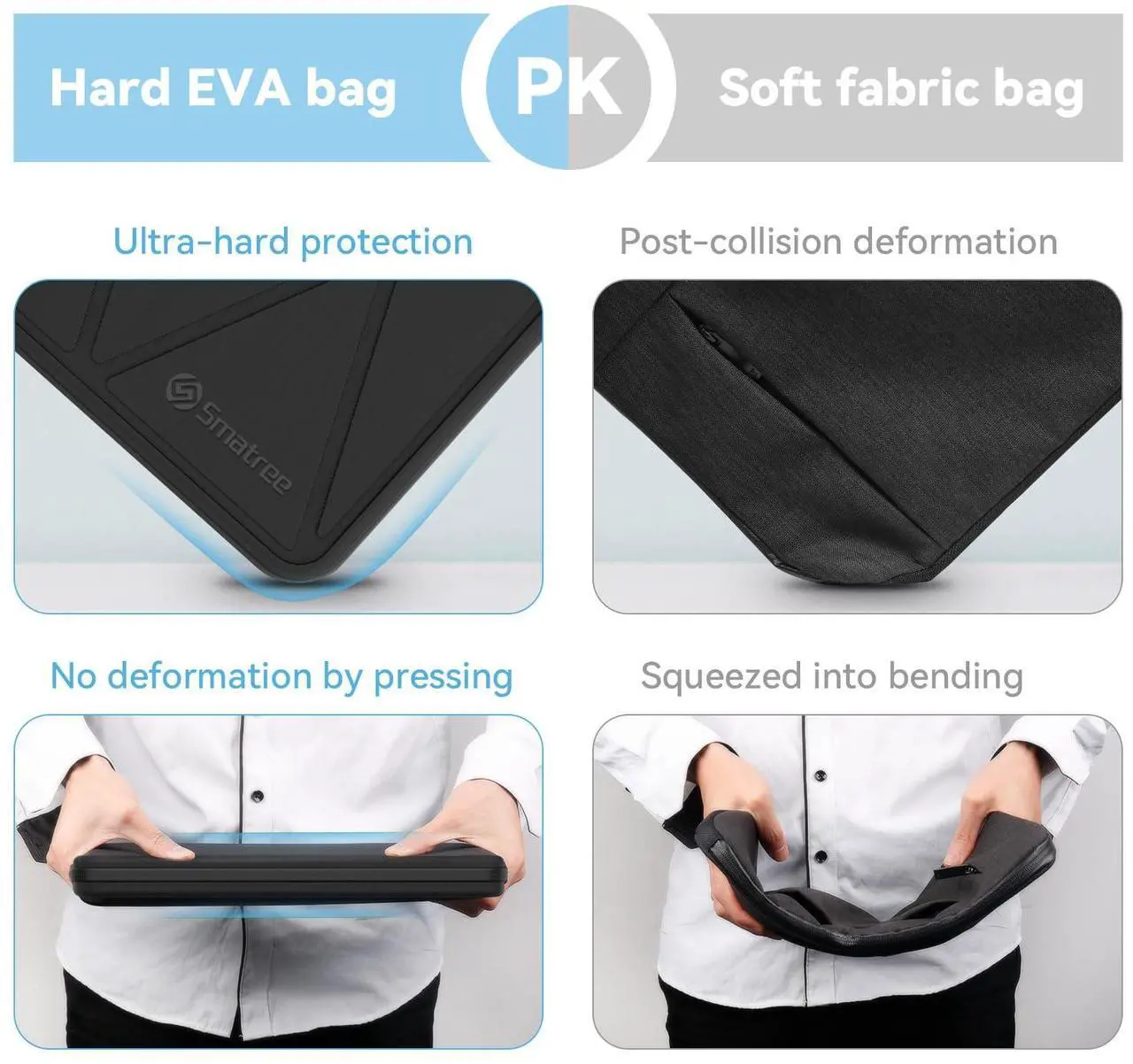 Alt view image 5 of 5 - Smatree Hard EVA Protective Sleeve Compatible for 15.6 inch Lenovo LOQ Essential Gen 9, for 15 inch Lenovo ThinkBook 15 Gen 3/4, Lenovo IdeaPad 5/5i Gen 7, for 16 inch Lenovo ThinkPad Z16 Case (A1600)