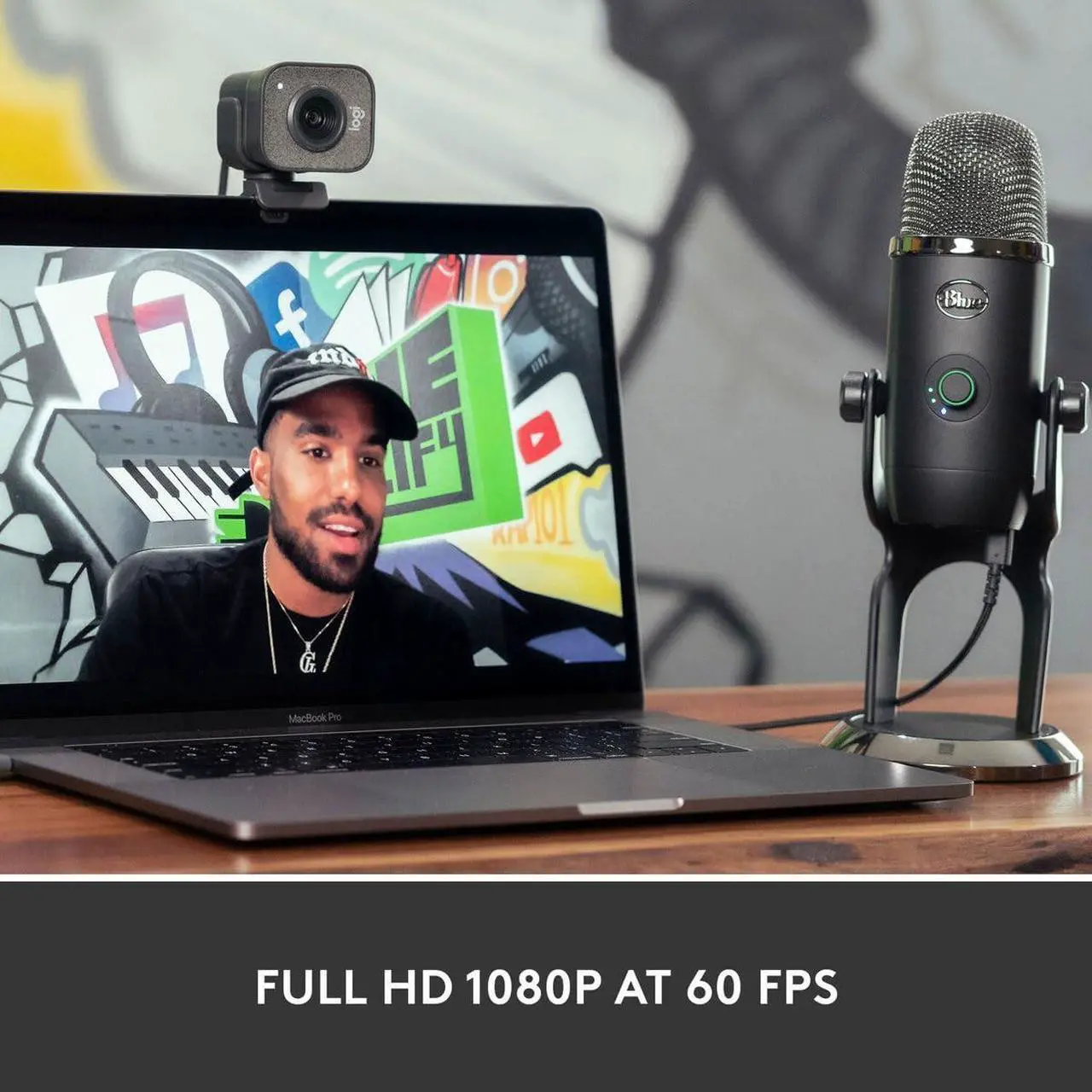 Alt view image 3 of 5 - Logitech StreamCam Plus Webcam with Tripod Mount (Graphite), 1080p