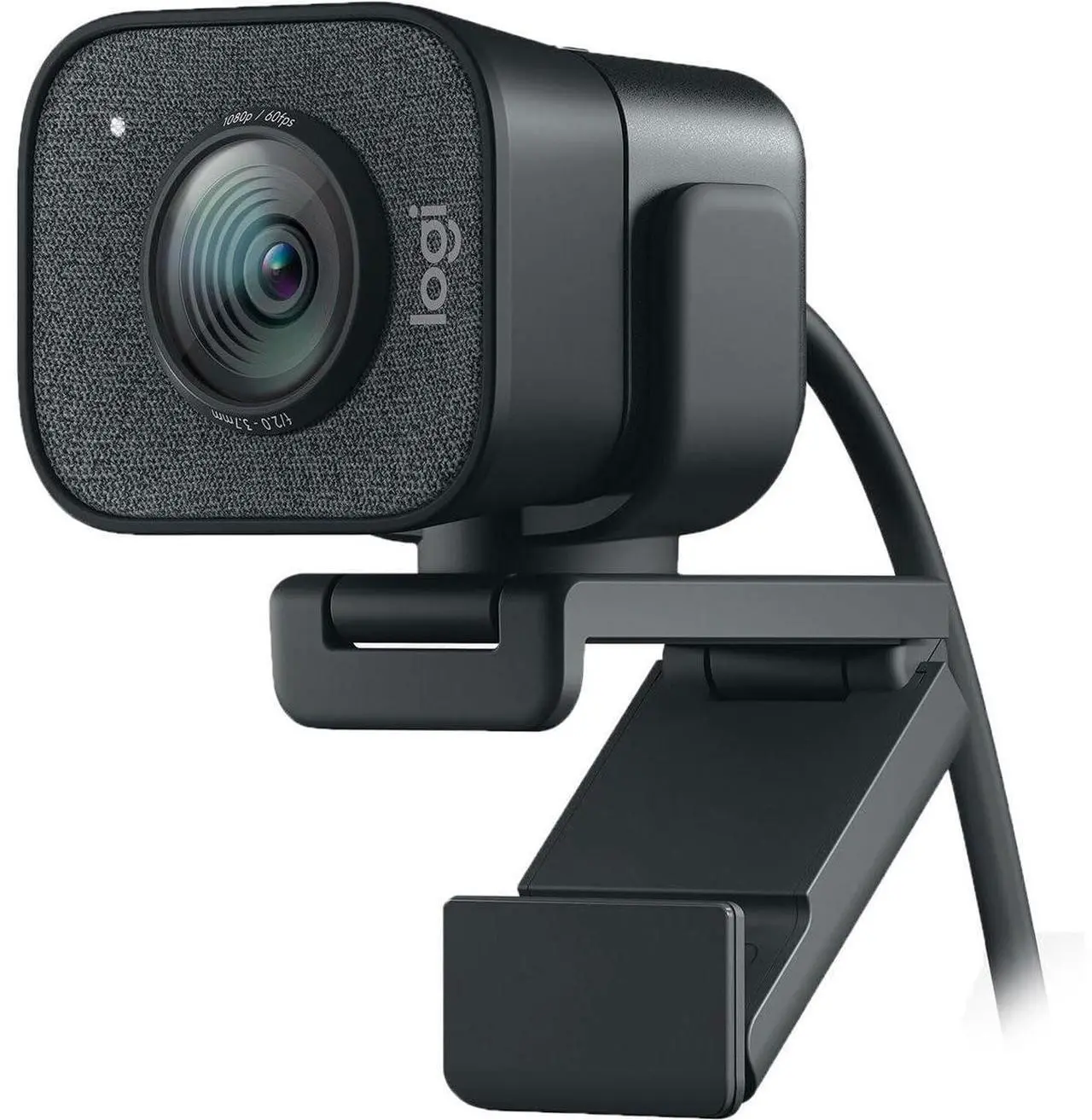 Main image of Logitech StreamCam Plus Webcam with Tripod Mount (Graphite), 1080p